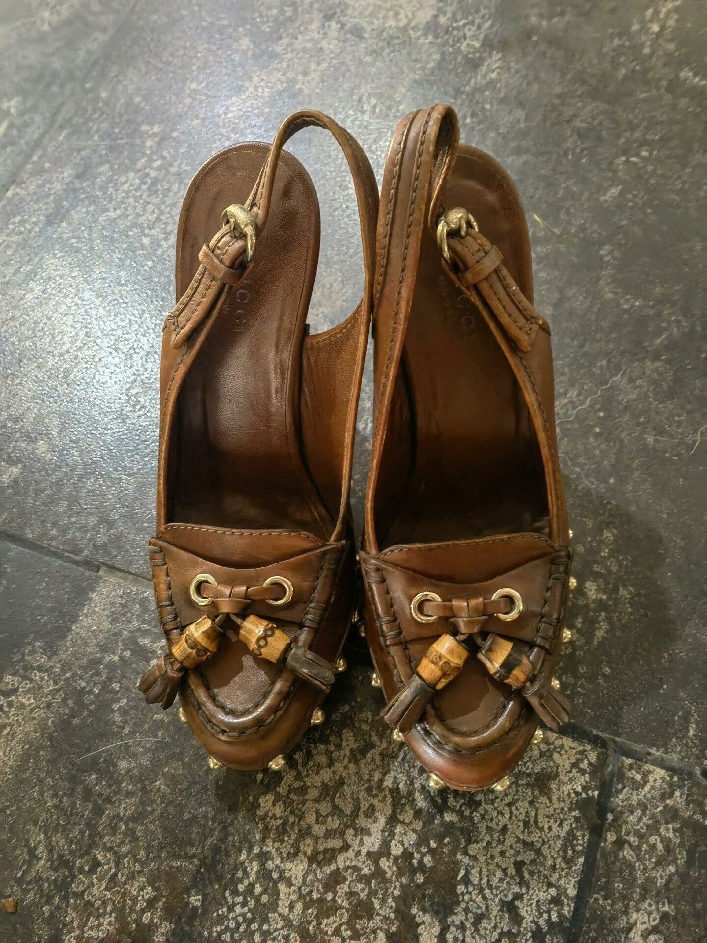 Gucci Gucci Bamboo Stiletto Heels for Women Size US 4 / IT 34 - 4 Thumbnail