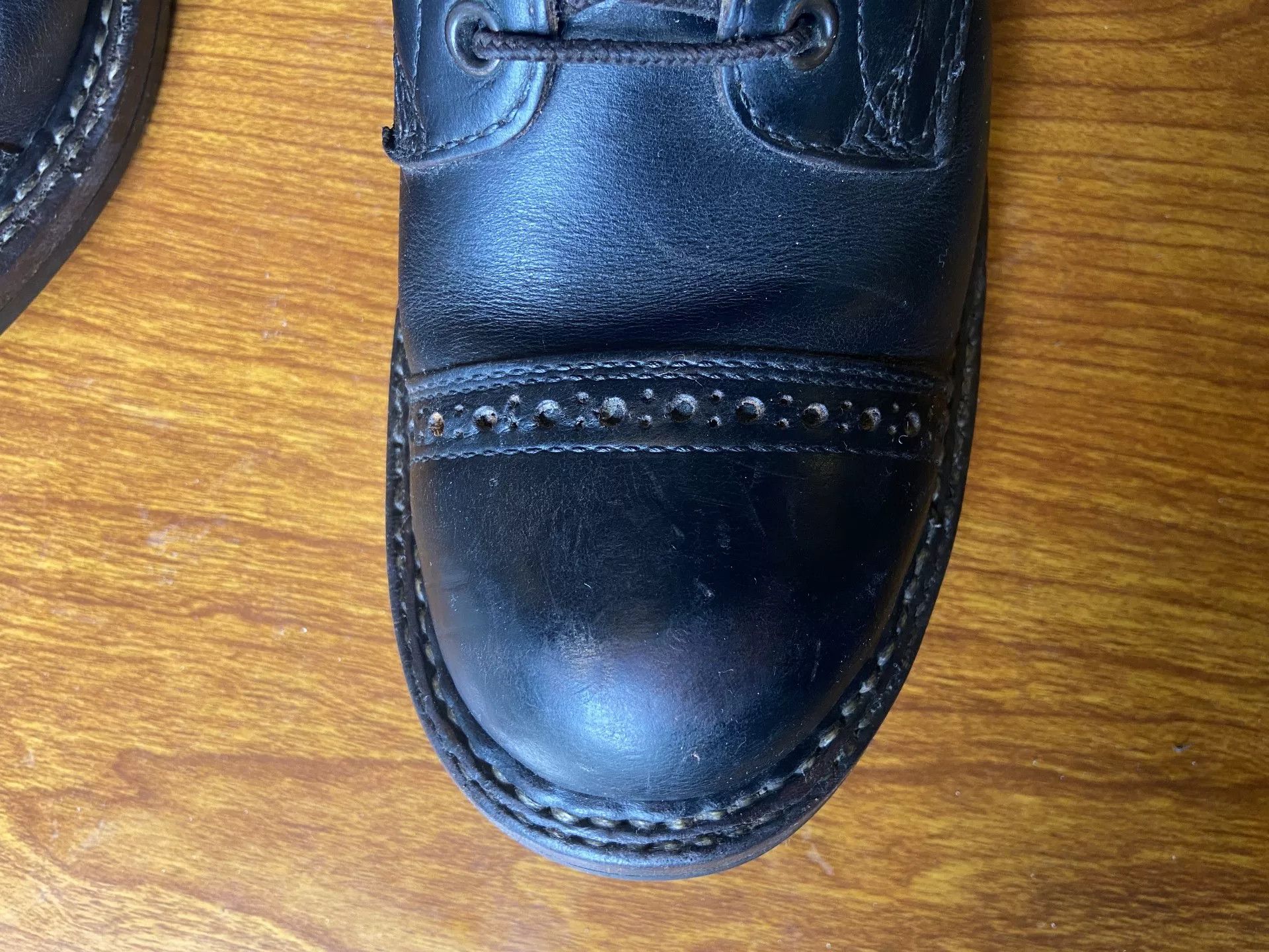 Greats Greats Handcrafted Black Combat Boots Size US 7 / EU 40 - 4 Thumbnail