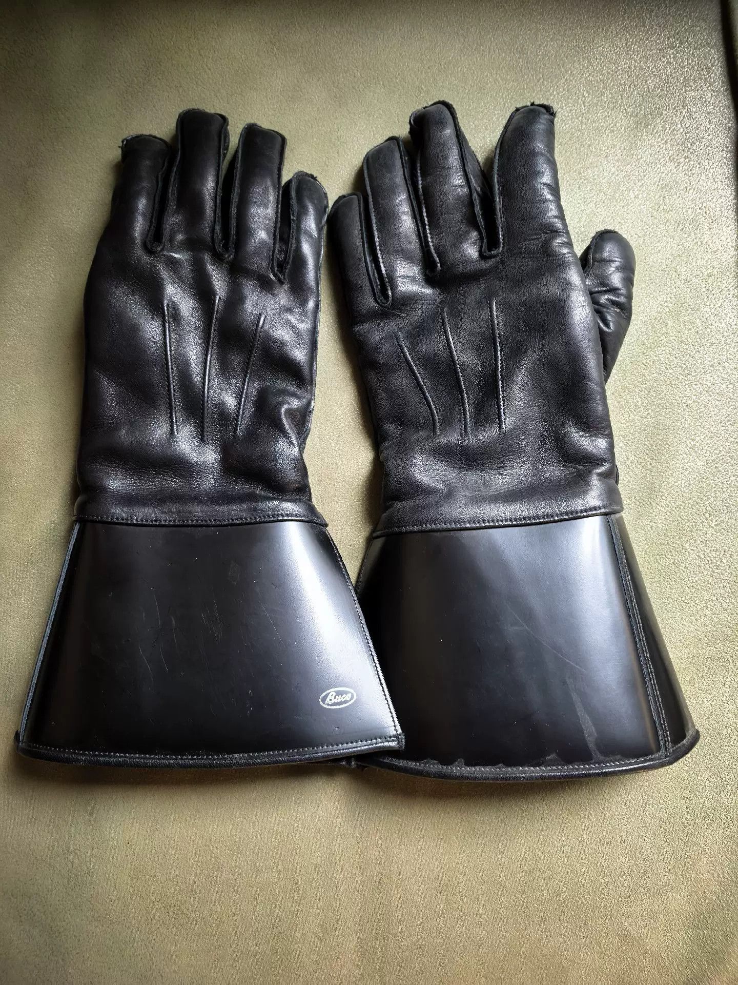 Buco BUCO Leather Biker Gloves with Fleece Lining Size ONE SIZE - 7 Thumbnail