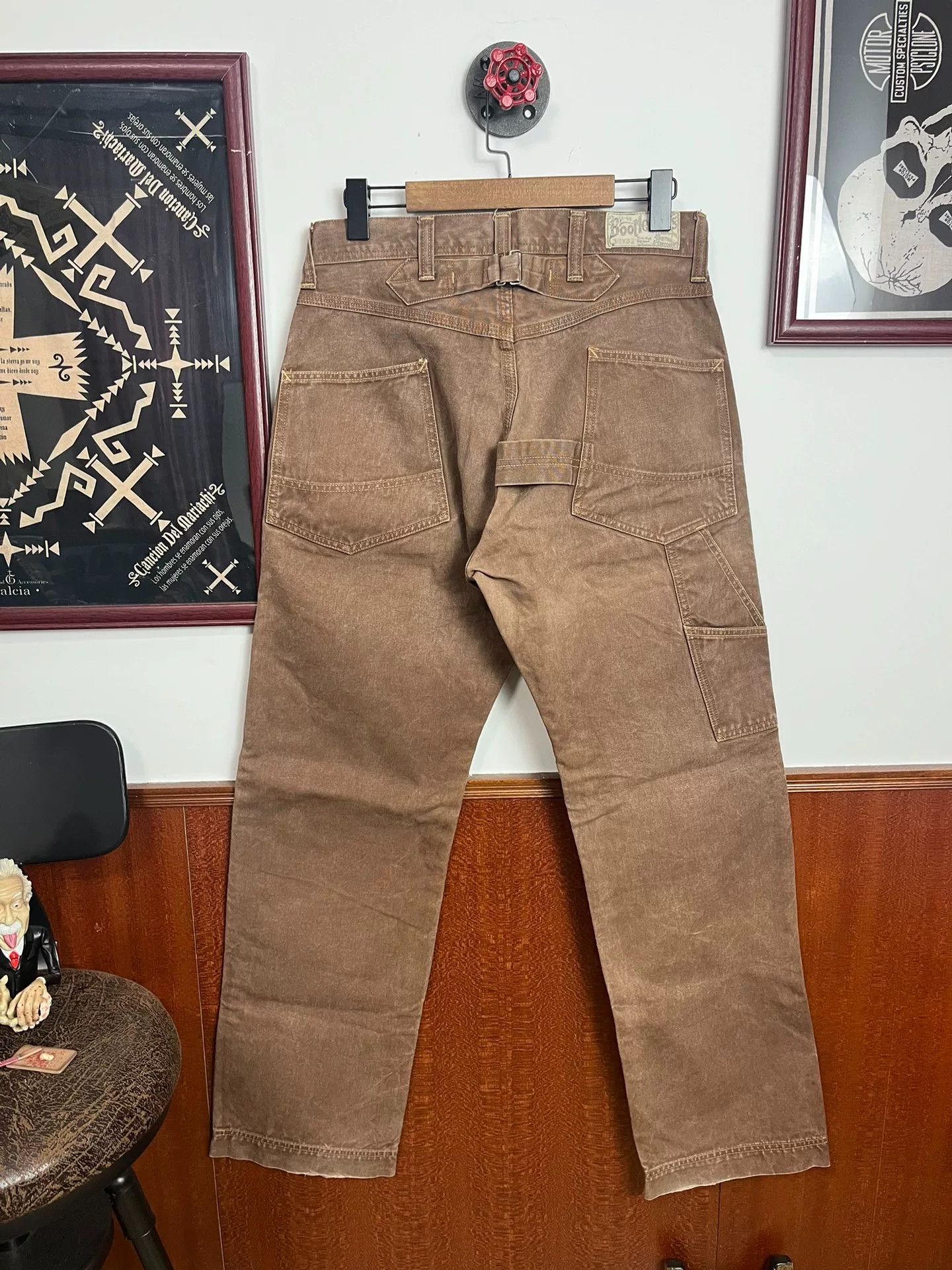 Freewheelers Freewheelers Bootleggers Skull Work Pants Size US 30 / EU 46 - 2 Thumbnail