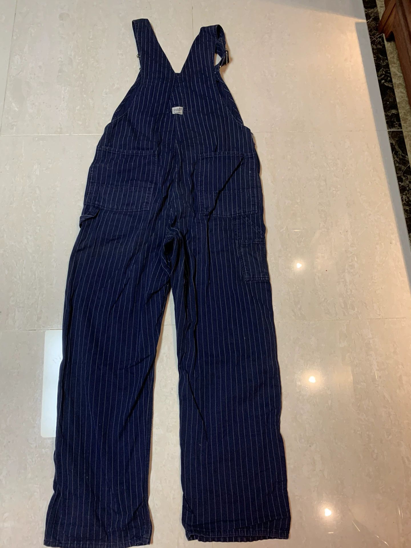 Tenderloin TENDERLOIN Striped Overalls with Herringbone Fabric Size US 30 / EU 46 - 2 Thumbnail