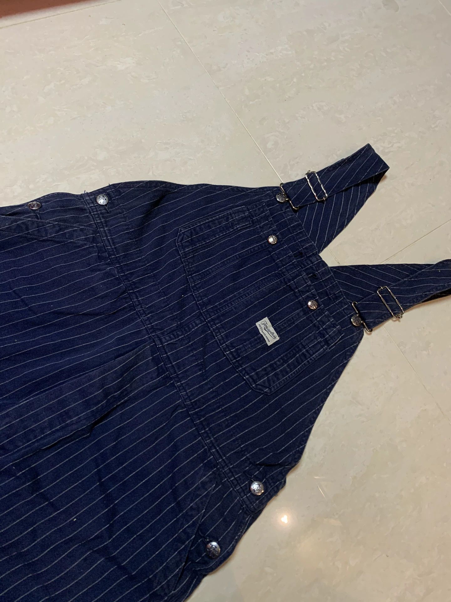 Tenderloin TENDERLOIN Striped Overalls with Herringbone Fabric Size US 30 / EU 46 - 4 Thumbnail