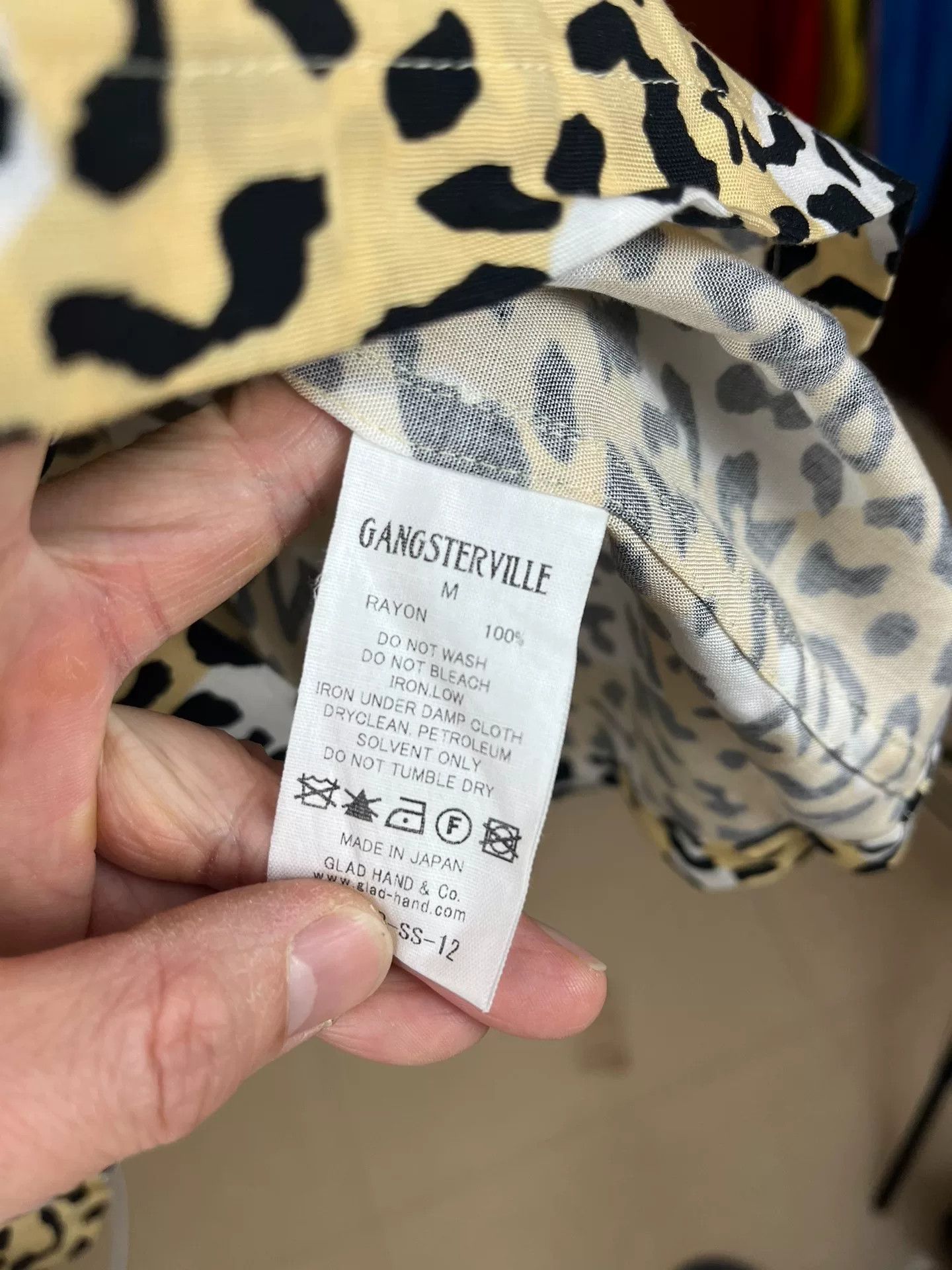 Japanese Brand Gangsterville Leopard Print Long Sleeve Shirt Size US M / EU 48-50 / 2 - 4 Thumbnail