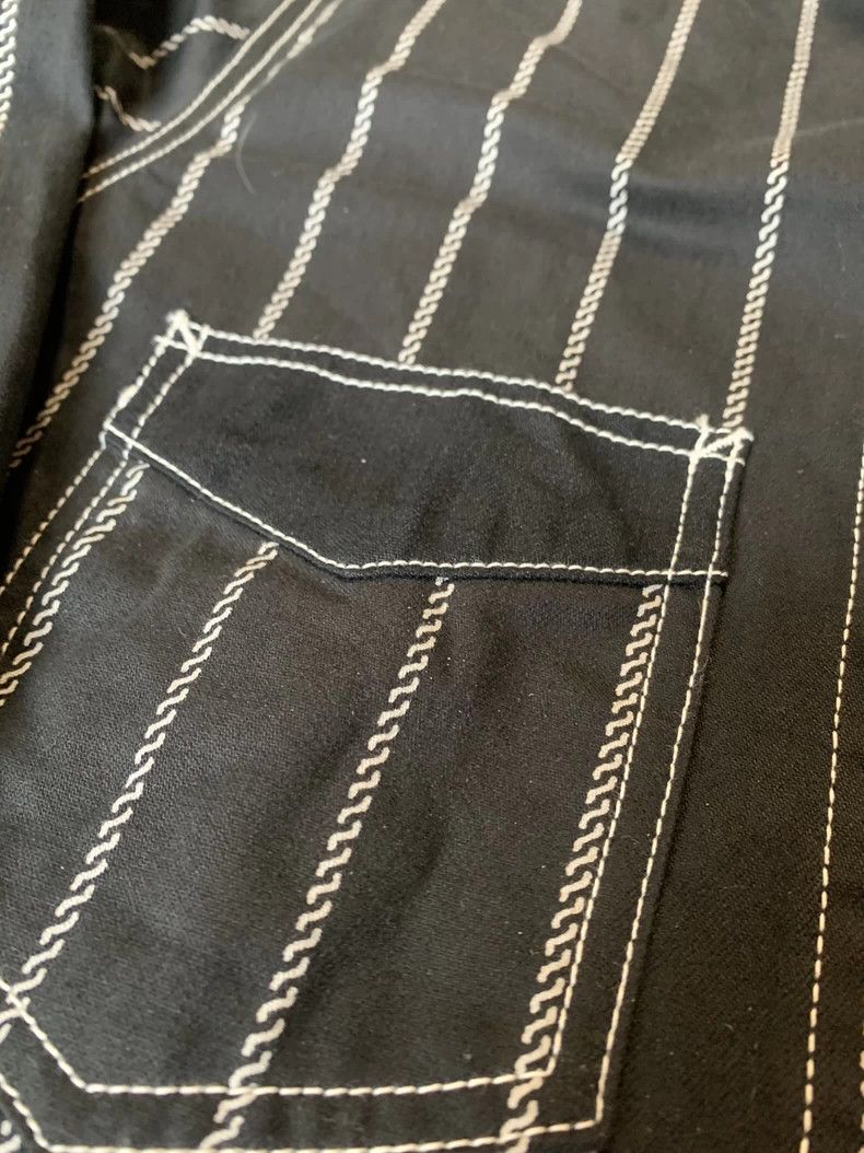 Dapper Dan Dapper Black Striped Work Jacket LOT1344 Size US XS / EU 42 / 0 - 4 Thumbnail