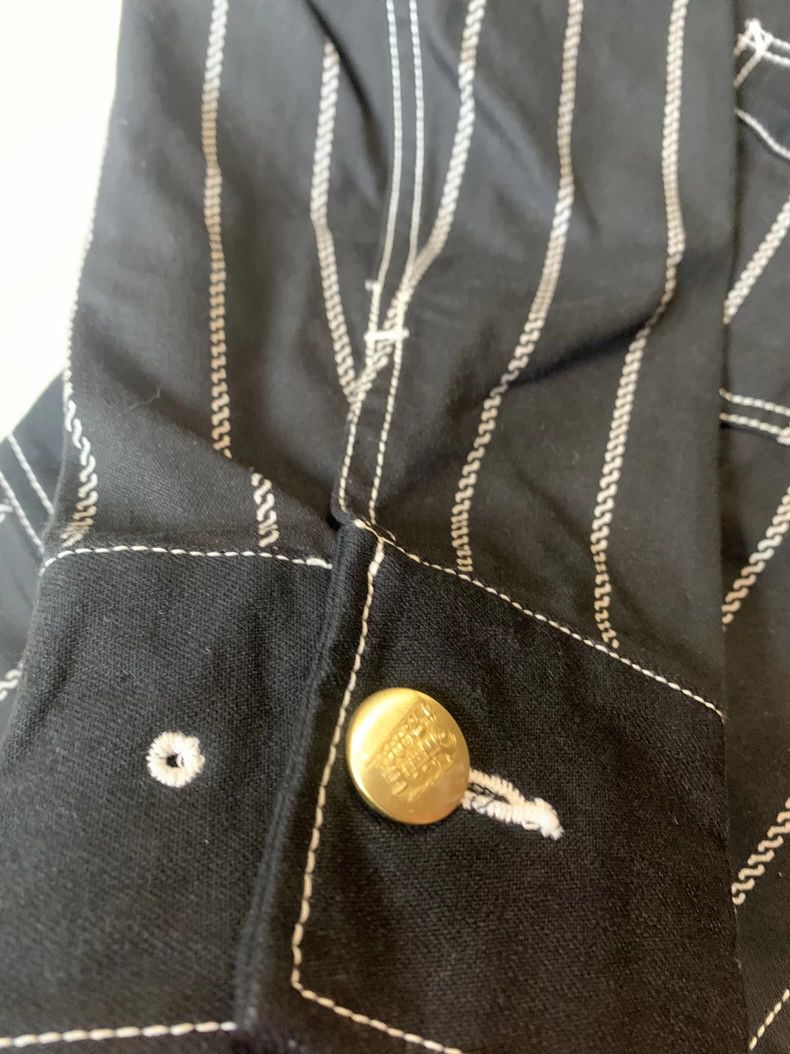 Dapper Dan Dapper Black Striped Work Jacket LOT1344 Size US XS / EU 42 / 0 - 5 Thumbnail