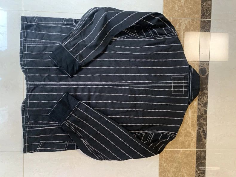 Dapper Dan Dapper Black Striped Work Jacket LOT1344 Size US XS / EU 42 / 0 - 2 Thumbnail