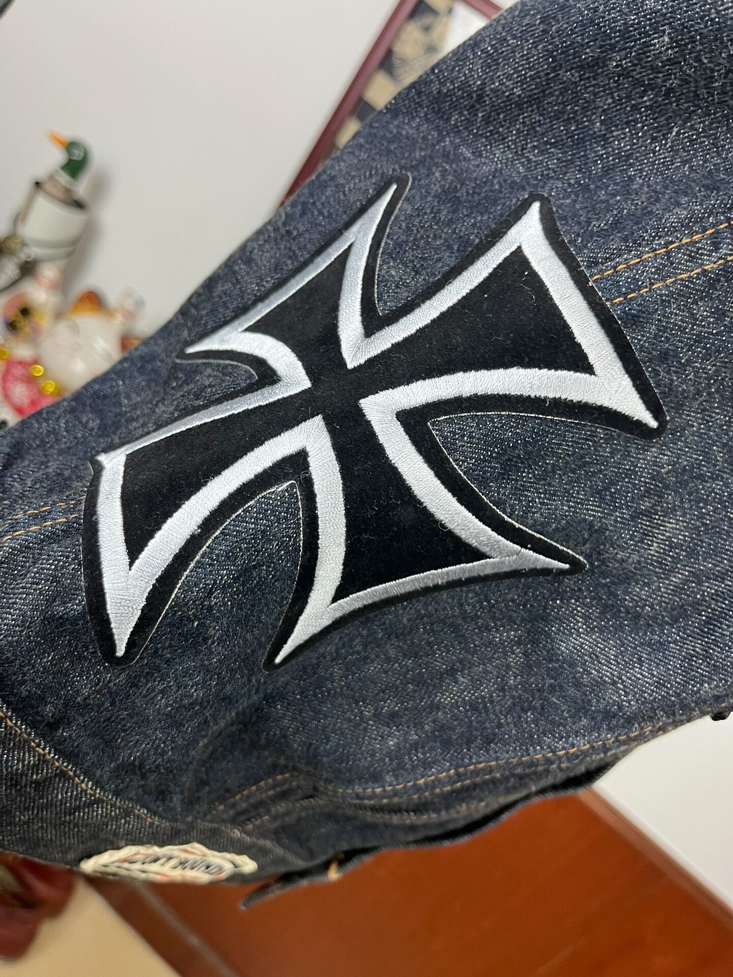 Japanese Brand Cootie Motorcycle Vest with Patch Details Size US M / EU 48-50 / 2 - 5 Thumbnail
