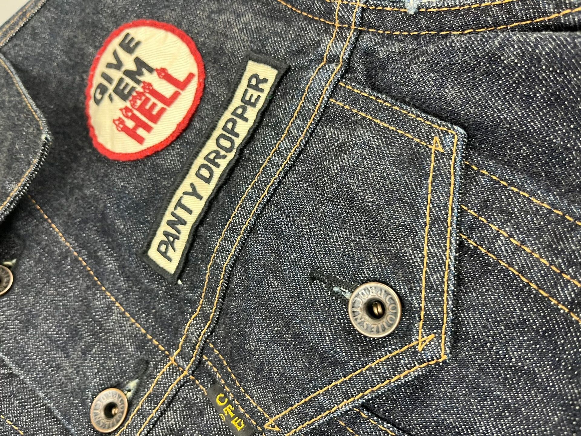 Japanese Brand Cootie Motorcycle Vest with Patch Details Size US M / EU 48-50 / 2 - 6 Thumbnail