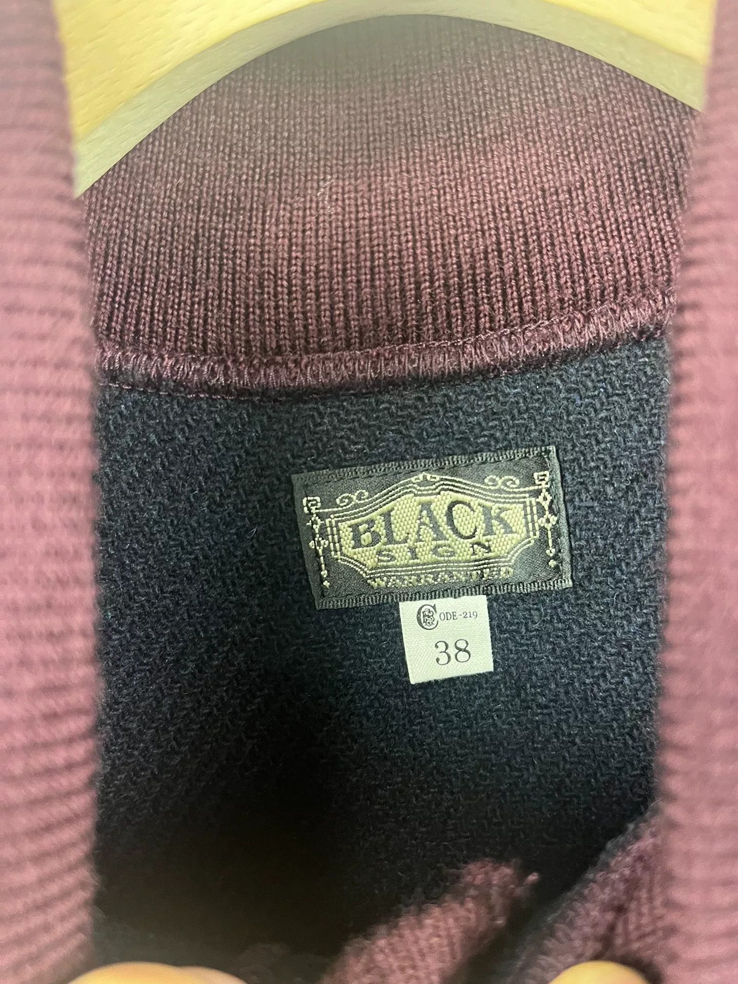 BLACK SIGN Black Wool A-1 Jacket for Sale Size US M / EU 48-50 / 2 - 3 Thumbnail