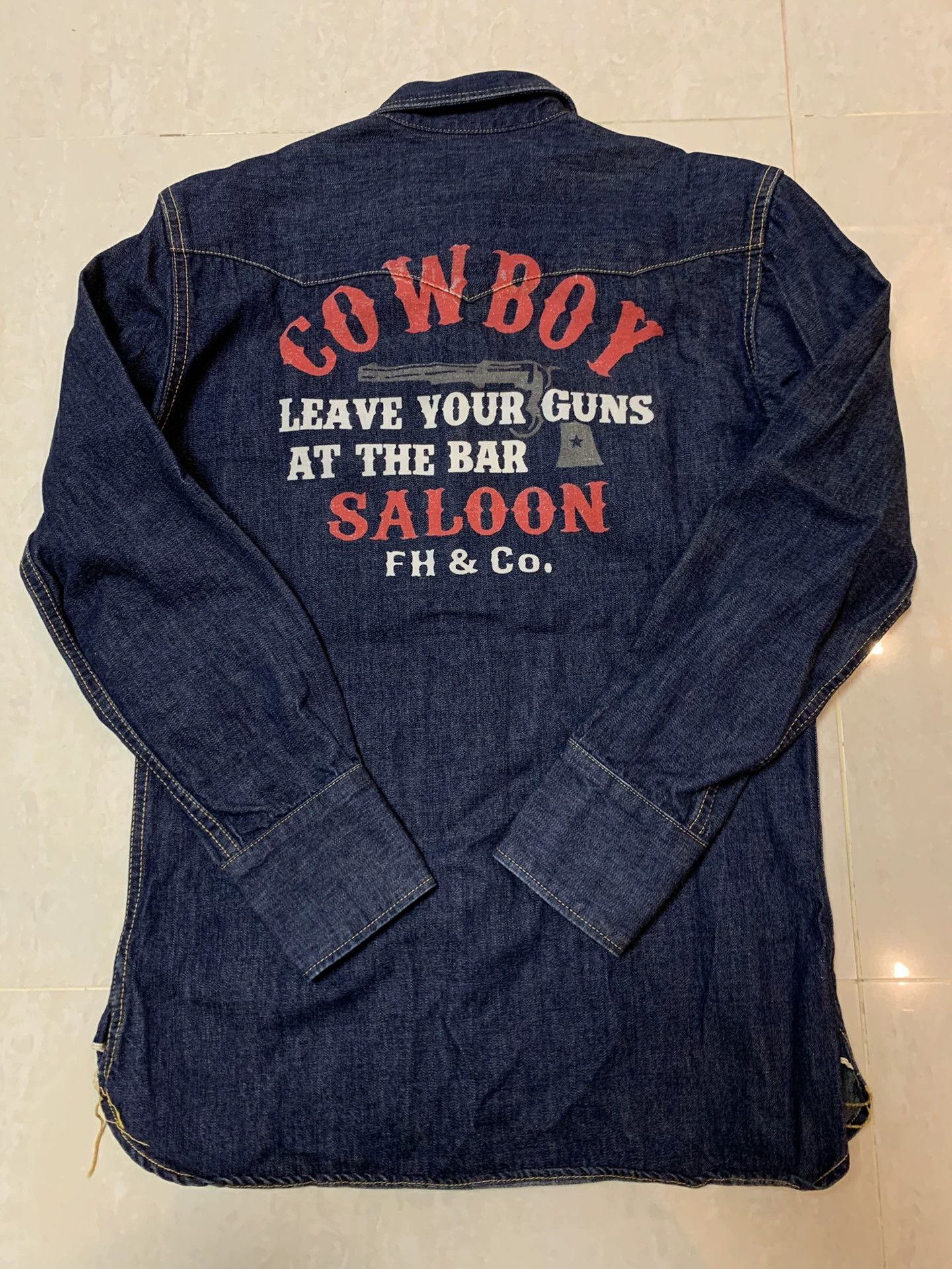 The Flat Head The Flat Head Denim Western Shirt Size US M / EU 48-50 / 2 - 2 Thumbnail