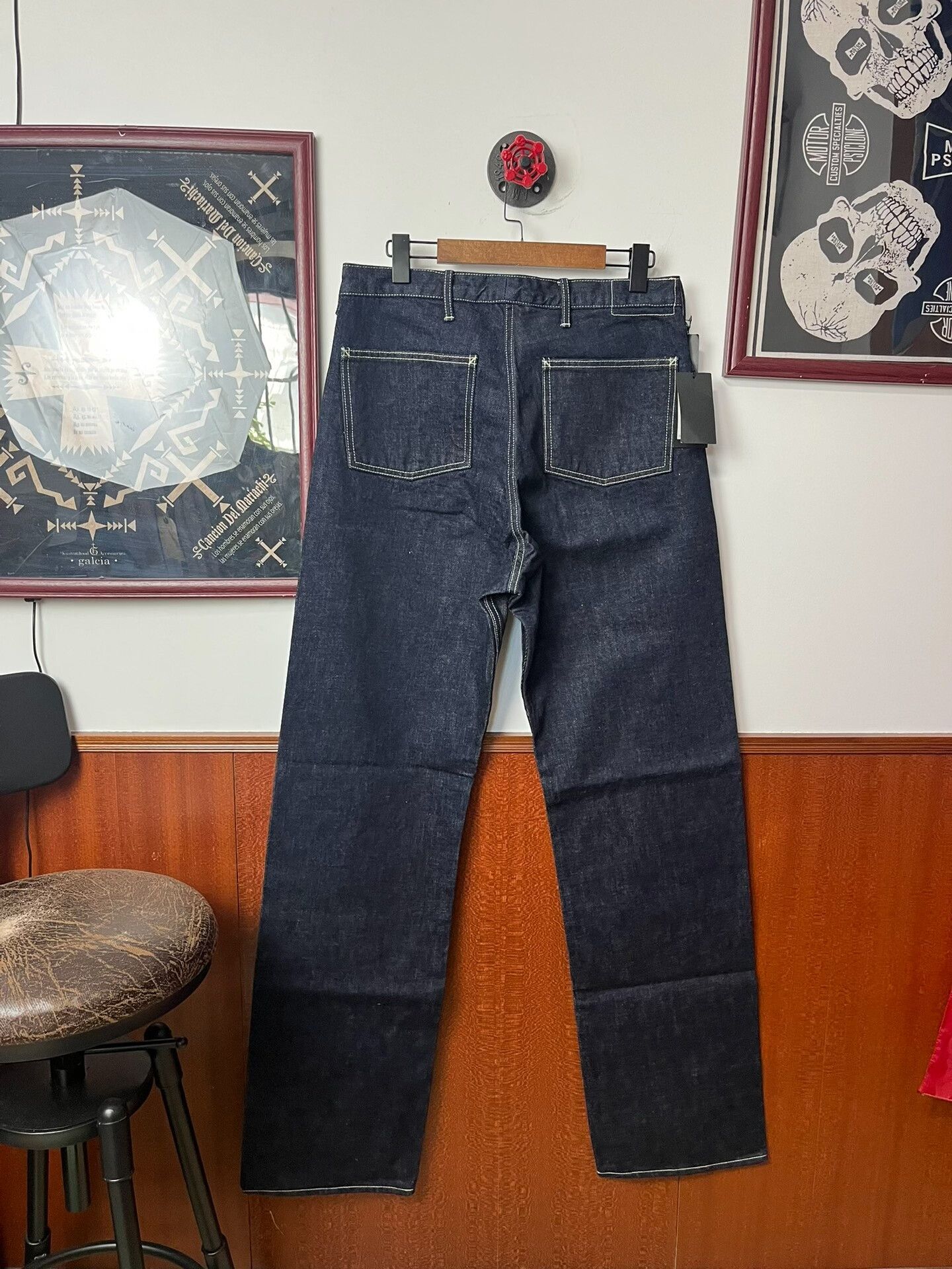 BLACK SIGN Black Sign High-Waisted Straight Leg Jeans Size US 32 / EU 48 - 2 Thumbnail