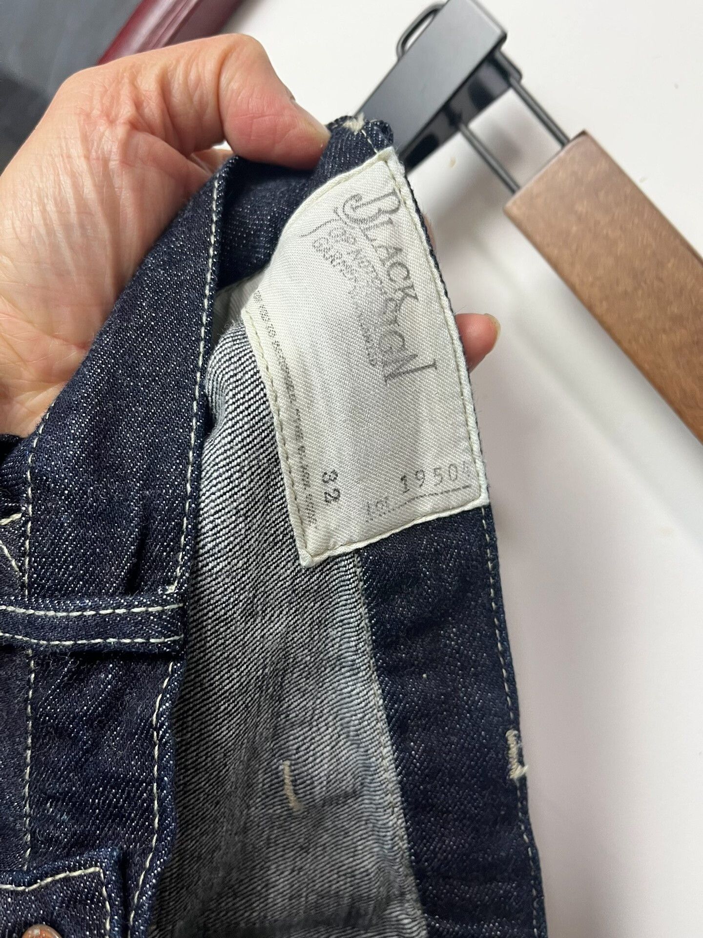 BLACK SIGN Black Sign High-Waisted Straight Leg Jeans Size US 32 / EU 48 - 6 Thumbnail