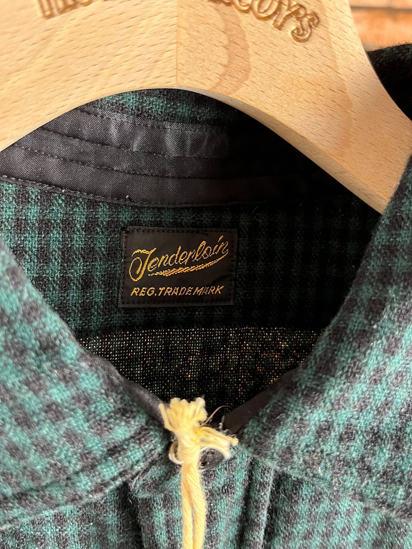 Tenderloin Tenderloin Green Check Wool Shirt Size US XS / EU 42 / 0 - 3 Thumbnail