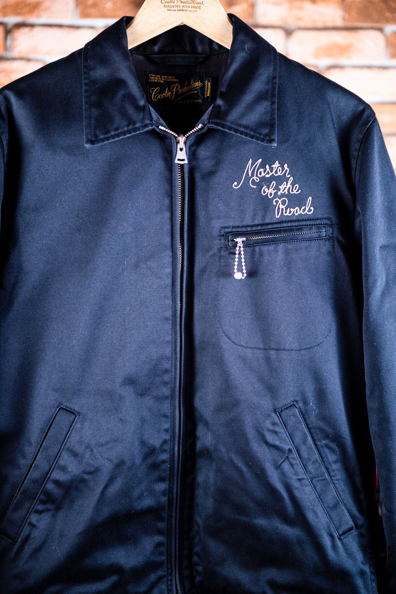 Japanese Brand Classic Black Embroidered Cootie Jacket Size US M / EU 48-50 / 2 - 2 Thumbnail