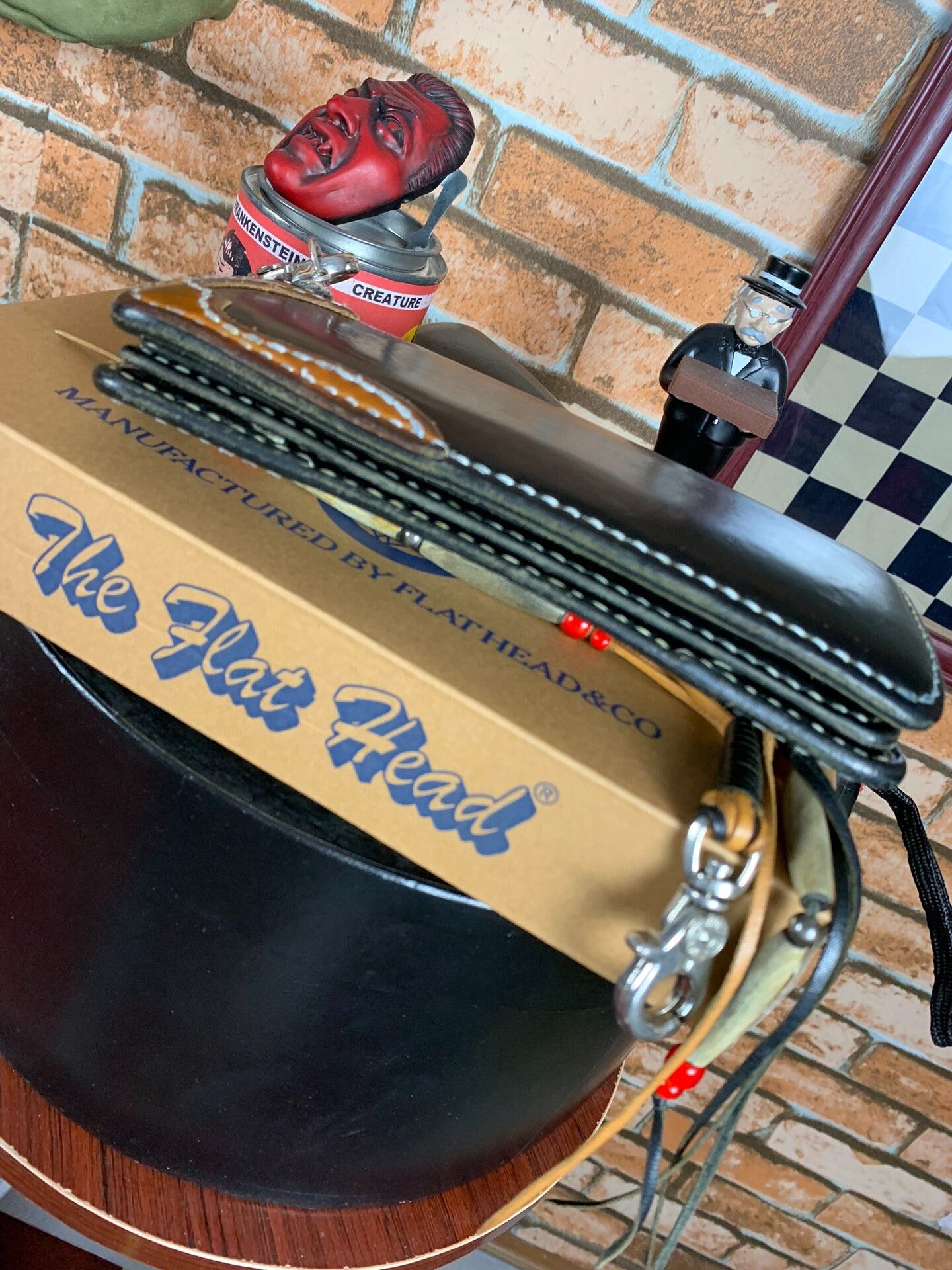 The Flat Head The Flat Head Leather Wallet and Chain Size ONE SIZE - 4 Thumbnail