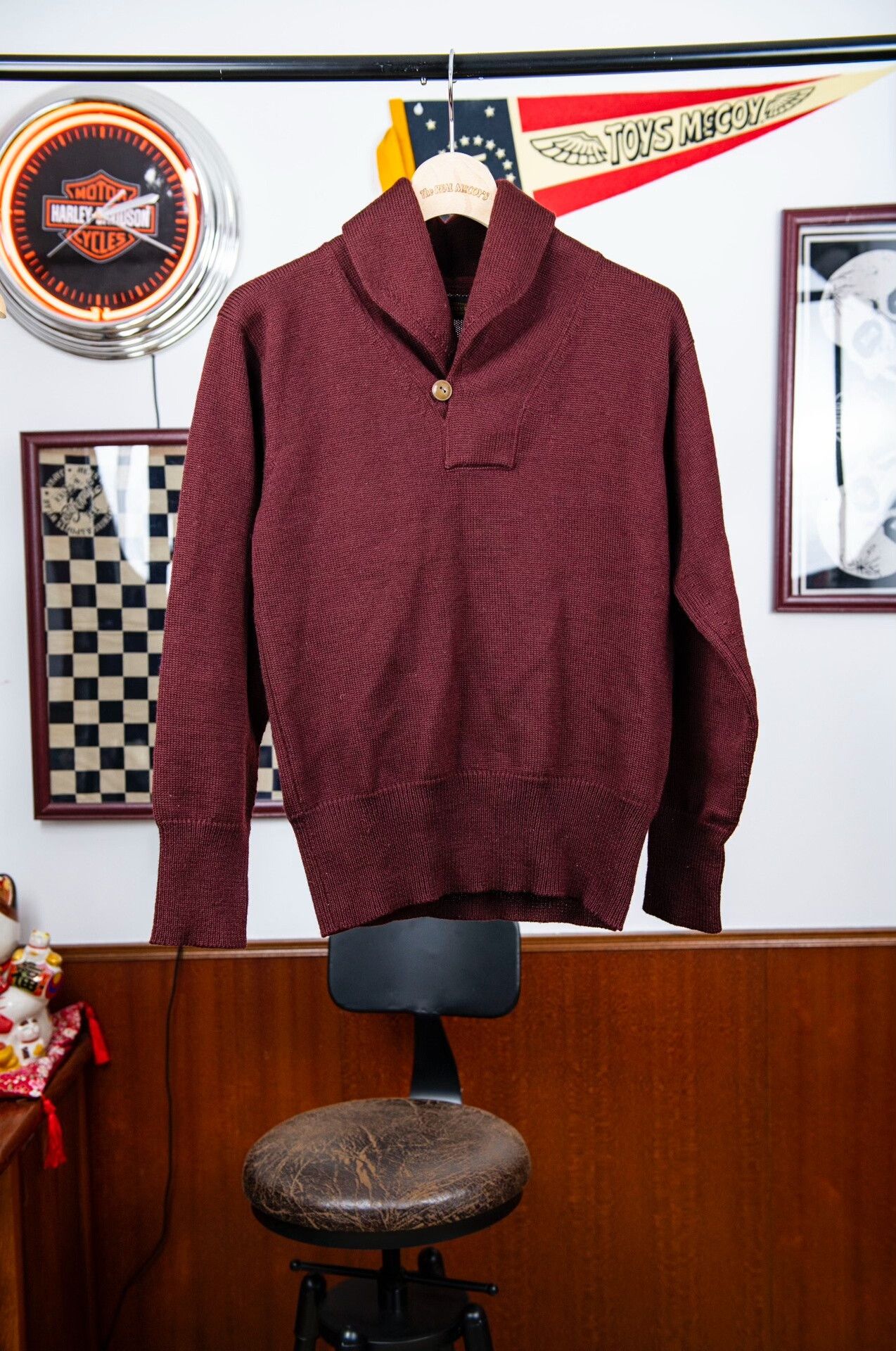 Tenderloin Tenderloin Wine Color Sweater Size S Size US S / EU 44-46 / 1 - 4 Thumbnail