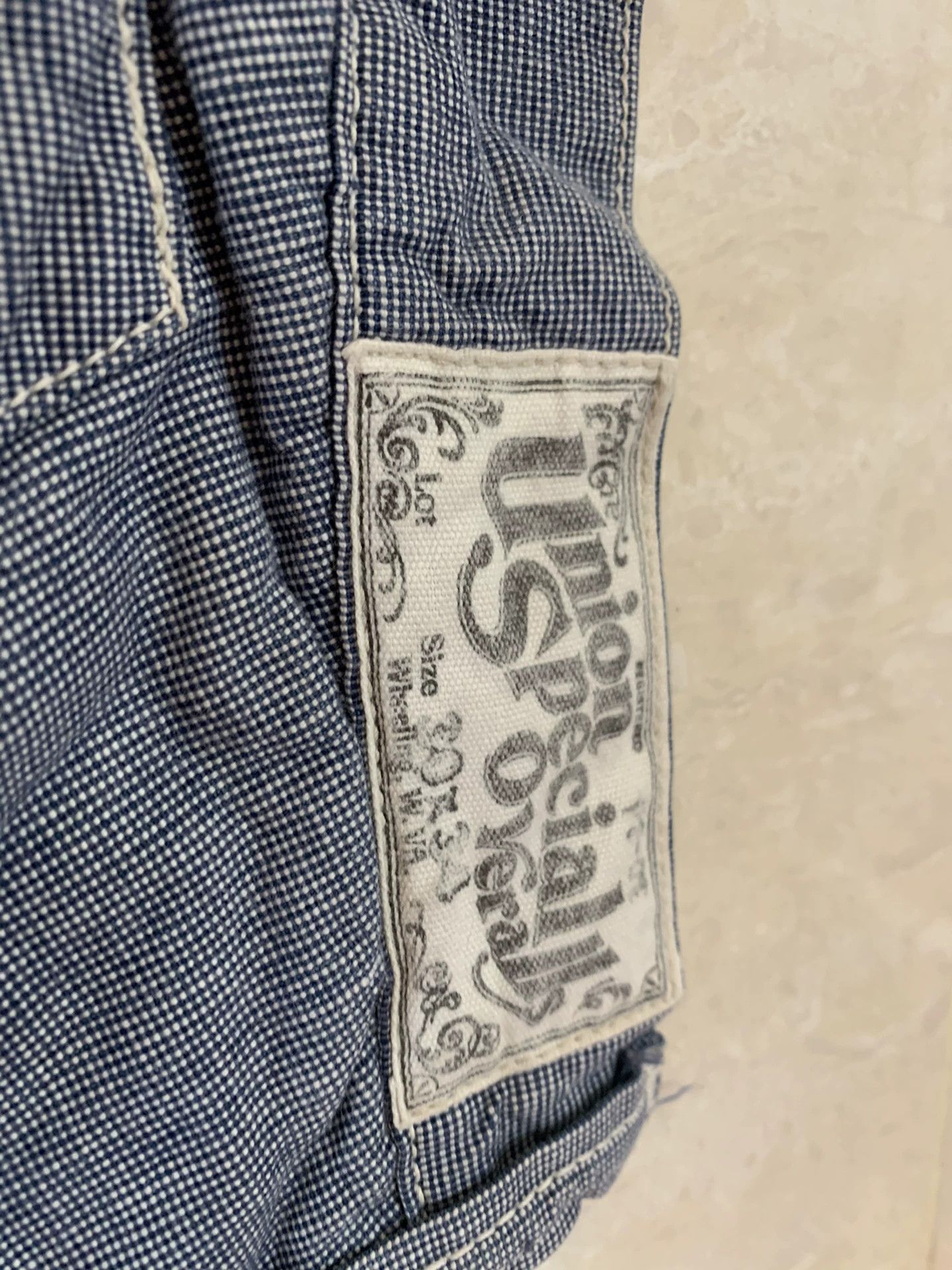 Freewheelers Checkered Work Pants Tapered Fit