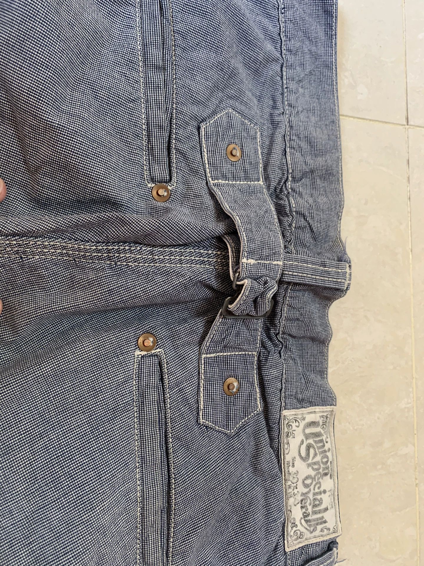 Freewheelers Checkered Work Pants Tapered Fit