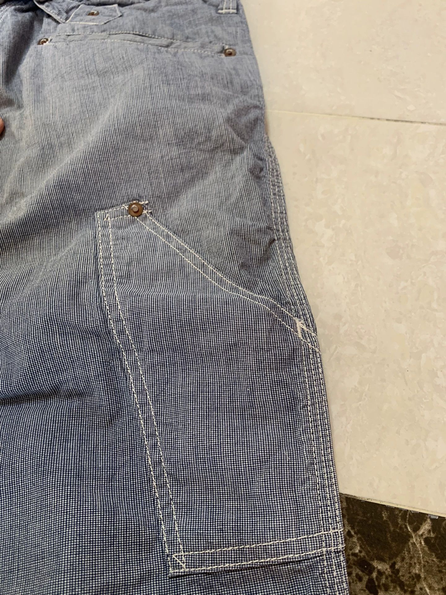 Freewheelers Checkered Work Pants Tapered Fit