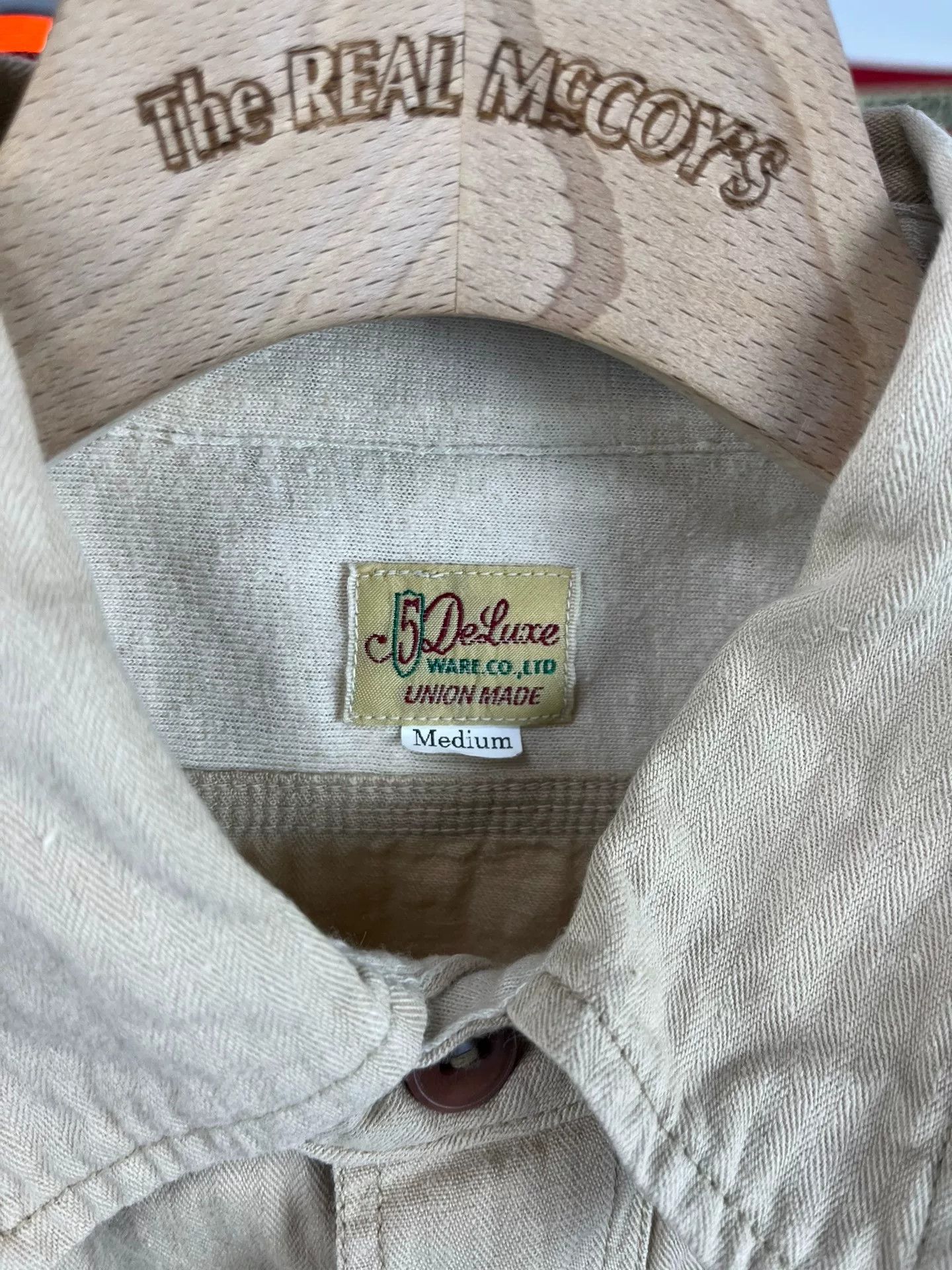 Deluxeware Deluxeware Beige Work Shirt with Embroidery Size US M / EU 48-50 / 2 - 6 Thumbnail