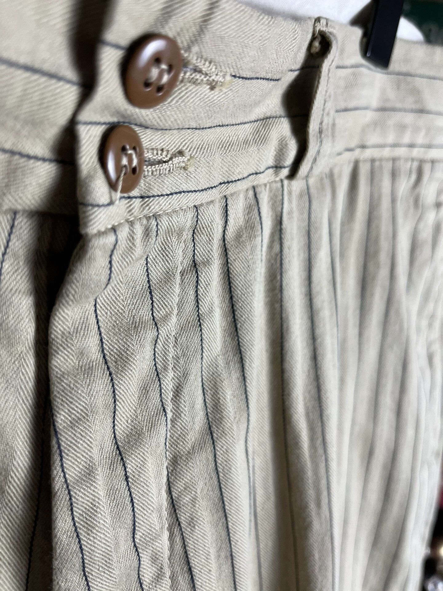 At Last & Co Beige Striped Pants from Atlast&Co Size US 30 / EU 46 - 3 Thumbnail