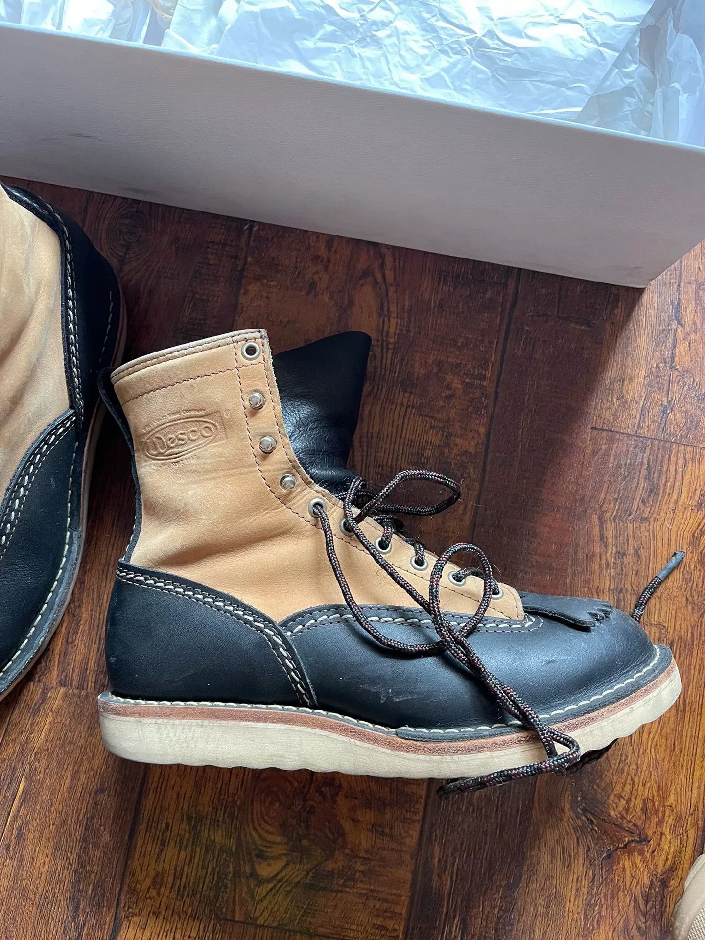 WESCO Wesco Two-Tone Leather Boots Size US 8.5 / EU 41-42 - 5 Thumbnail