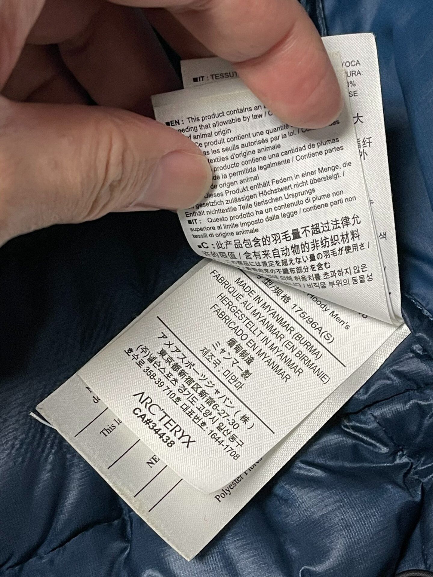 Arc'teryx Arc'teryx Men's Blue Hooded Down Jacket Size US M / EU 48-50 / 2 - 4 Thumbnail