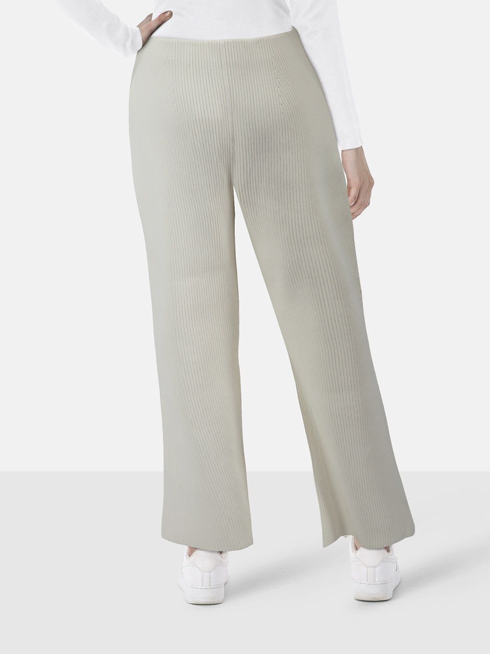 Proenza Schouler White Chunky Rib Knit Culottes Size 30" / US 8 / IT 44 - 2 Thumbnail