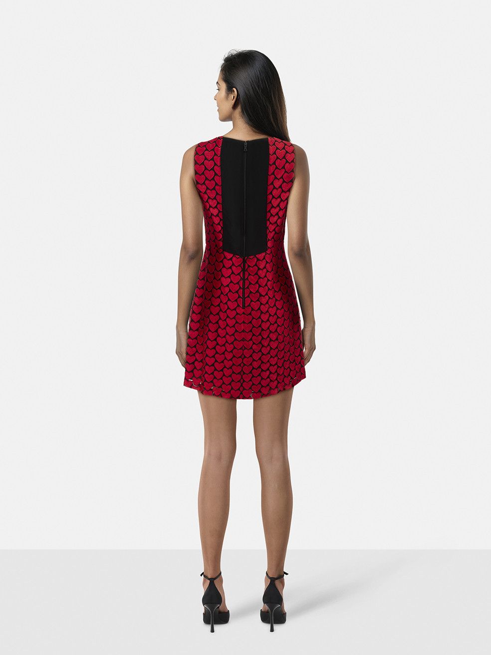Alice + Olivia Heart Embroidered Sleeveless Dress Size S / US 4 / IT 40 - 2 Thumbnail