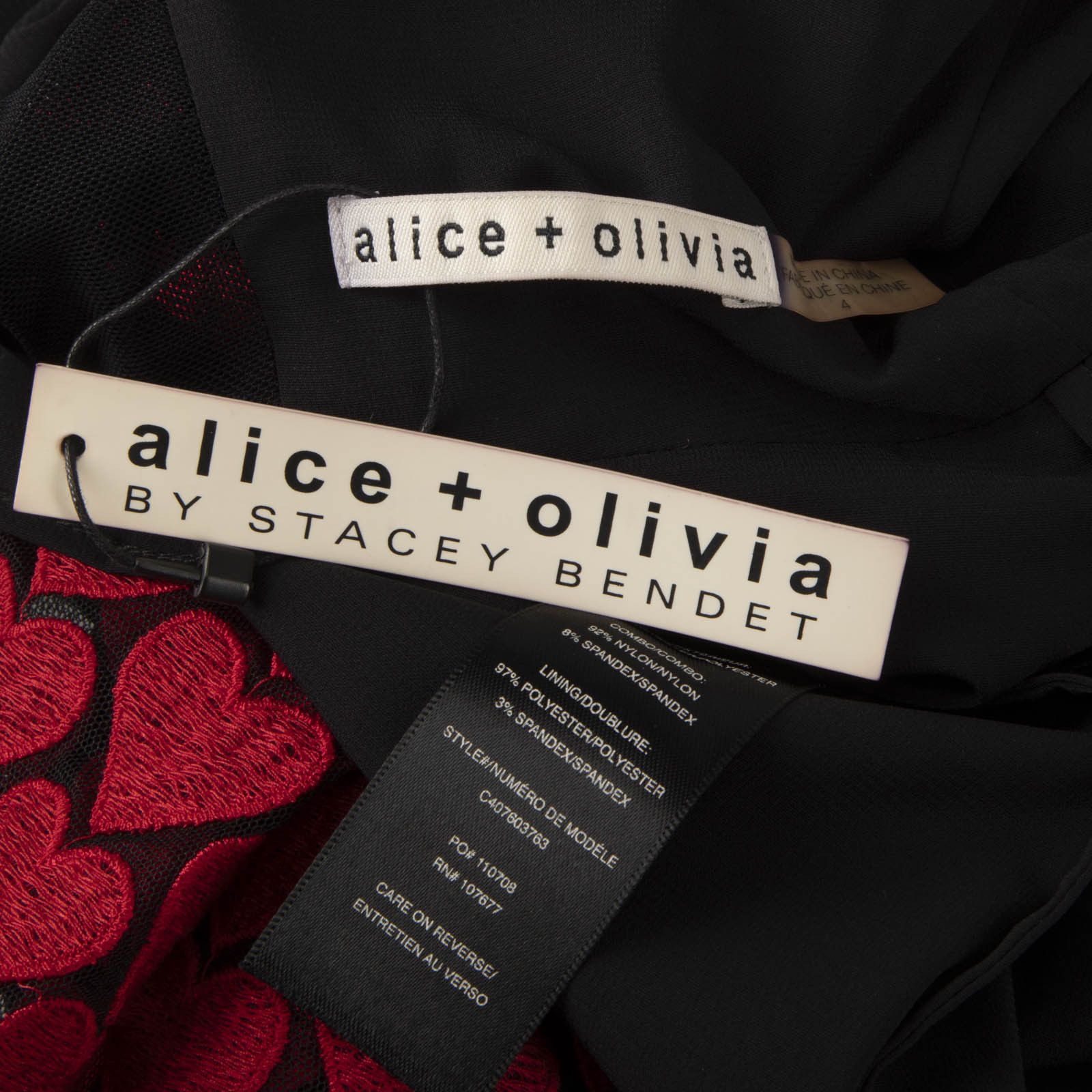 Alice + Olivia Heart Embroidered Sleeveless Dress Size S / US 4 / IT 40 - 6 Thumbnail