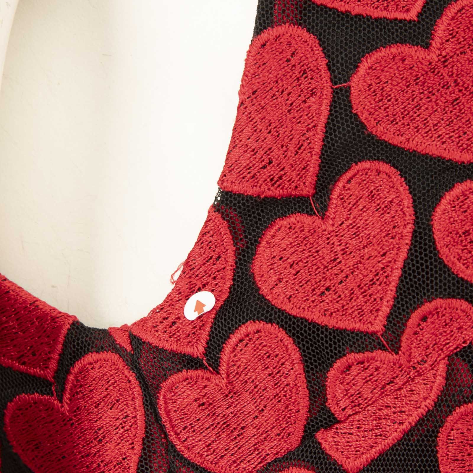 Alice + Olivia Heart Embroidered Sleeveless Dress Size S / US 4 / IT 40 - 4 Thumbnail