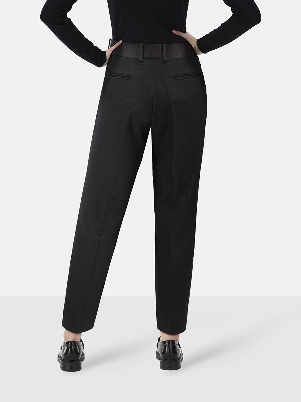Celine Black Wool Skinny Fit Trousers Size 30" / US 8 / IT 44 - 2 Thumbnail
