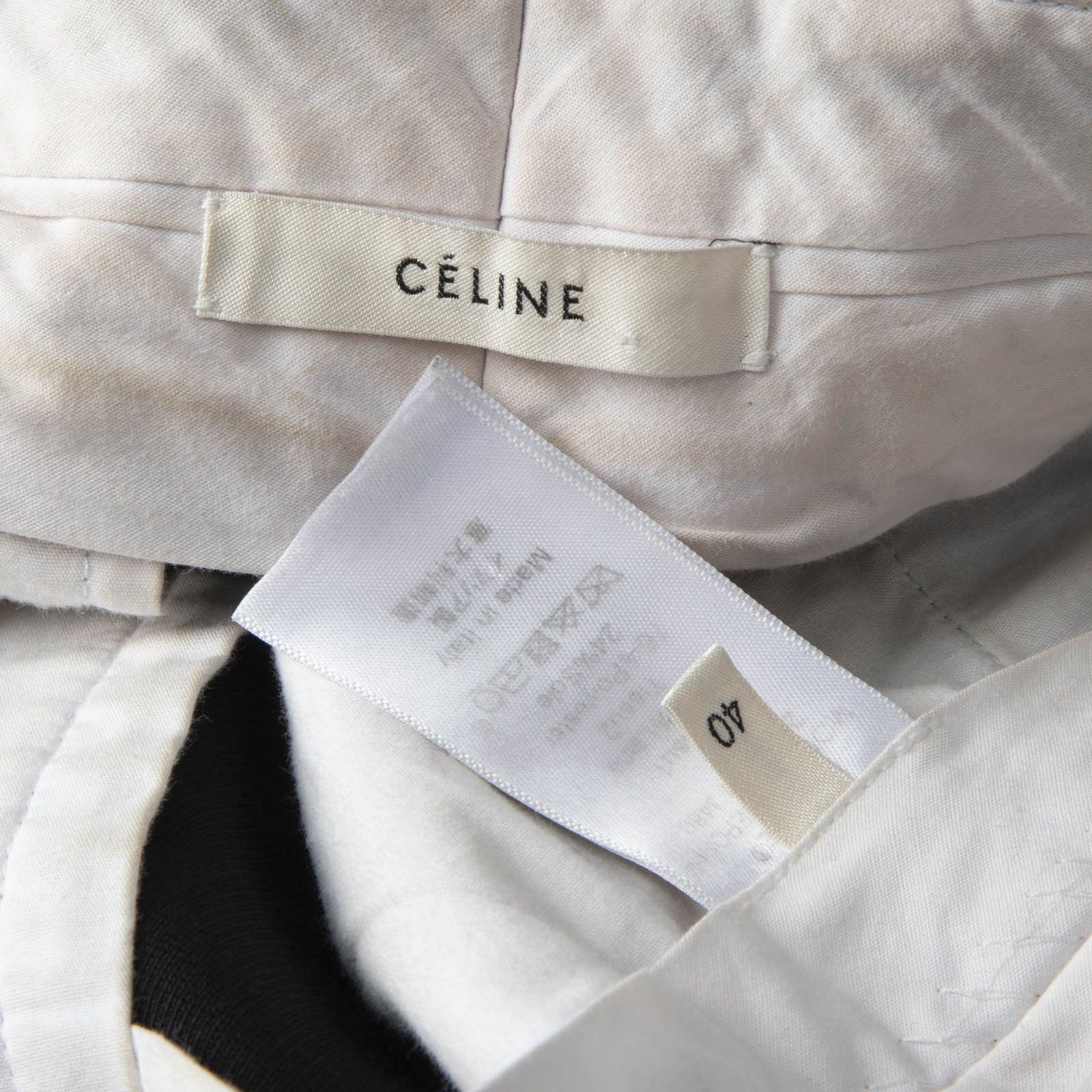 Celine Black Wool Skinny Fit Trousers Size 30" / US 8 / IT 44 - 12 Thumbnail