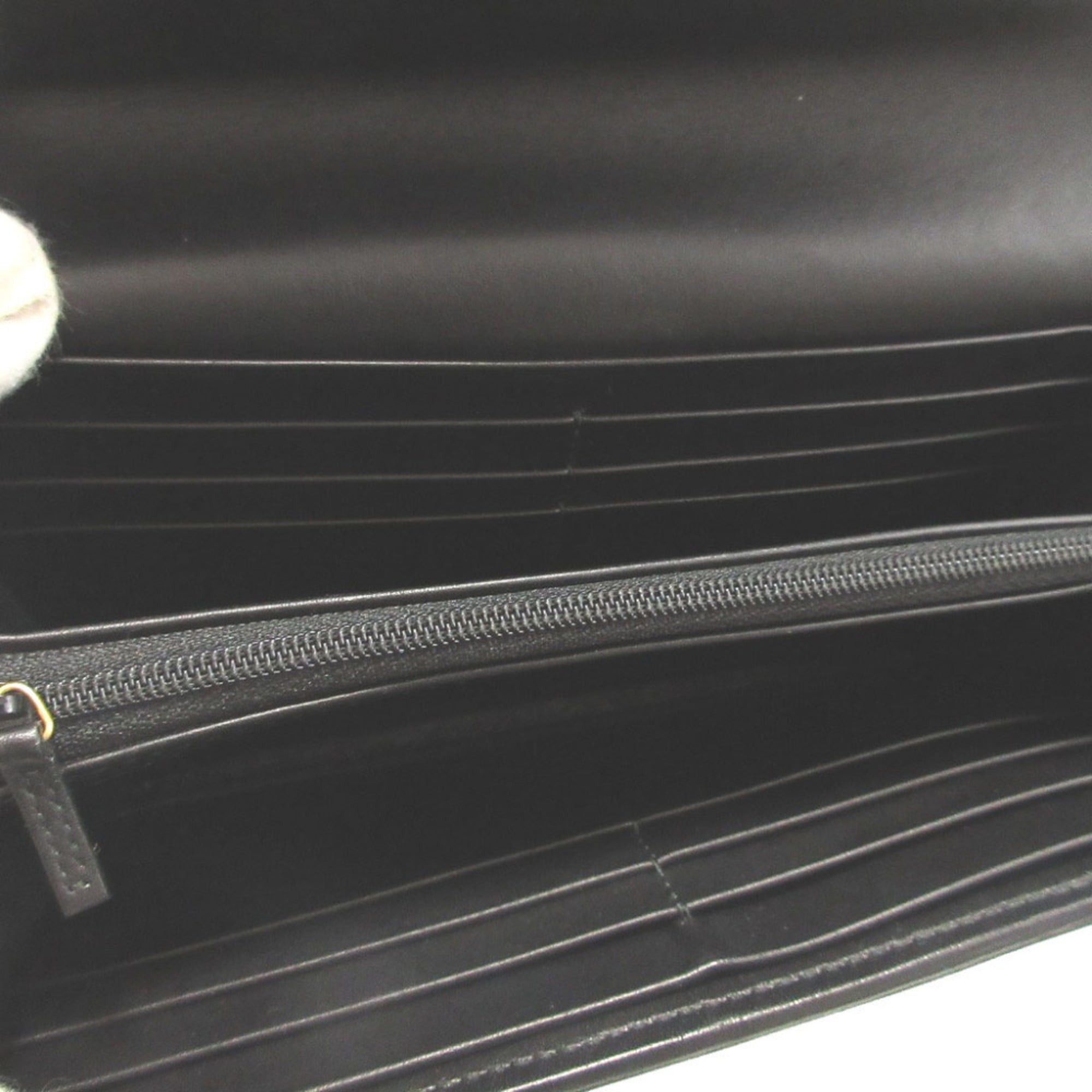 Gucci Excellent condition Gucci Soft Stirrup 27718 suede leather black bi-fold long wallet 0479 Size ONE SIZE - 5 Thumbnail