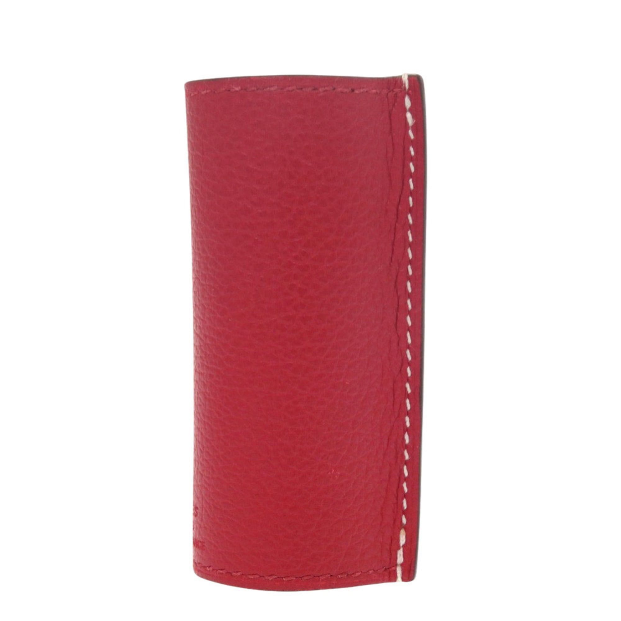 Hermes Excellent condition Hermès lipstick case, Evercolor Rouge Piment, Y stamp, 0167 Size ONE SIZE - 2 Thumbnail