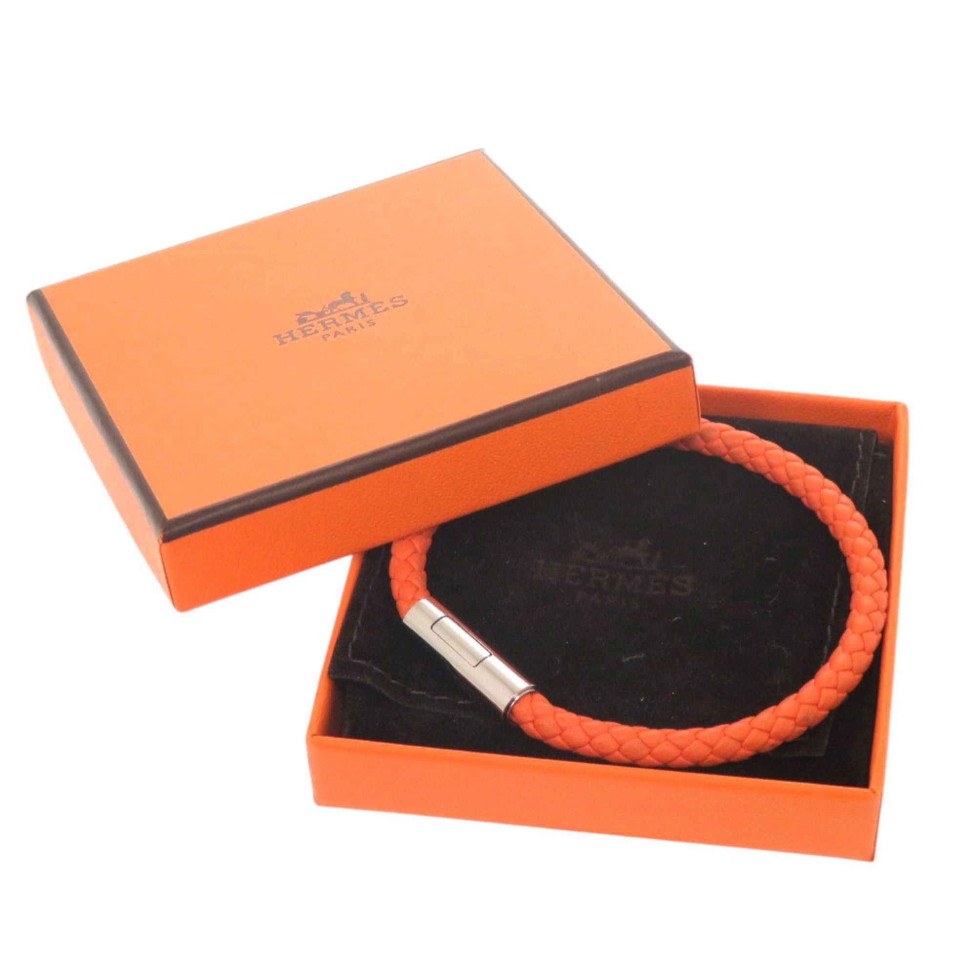 Hermes Like new Hermes Goliath leather orange bracelet accessory 0156 Size ONE SIZE - 2 Thumbnail