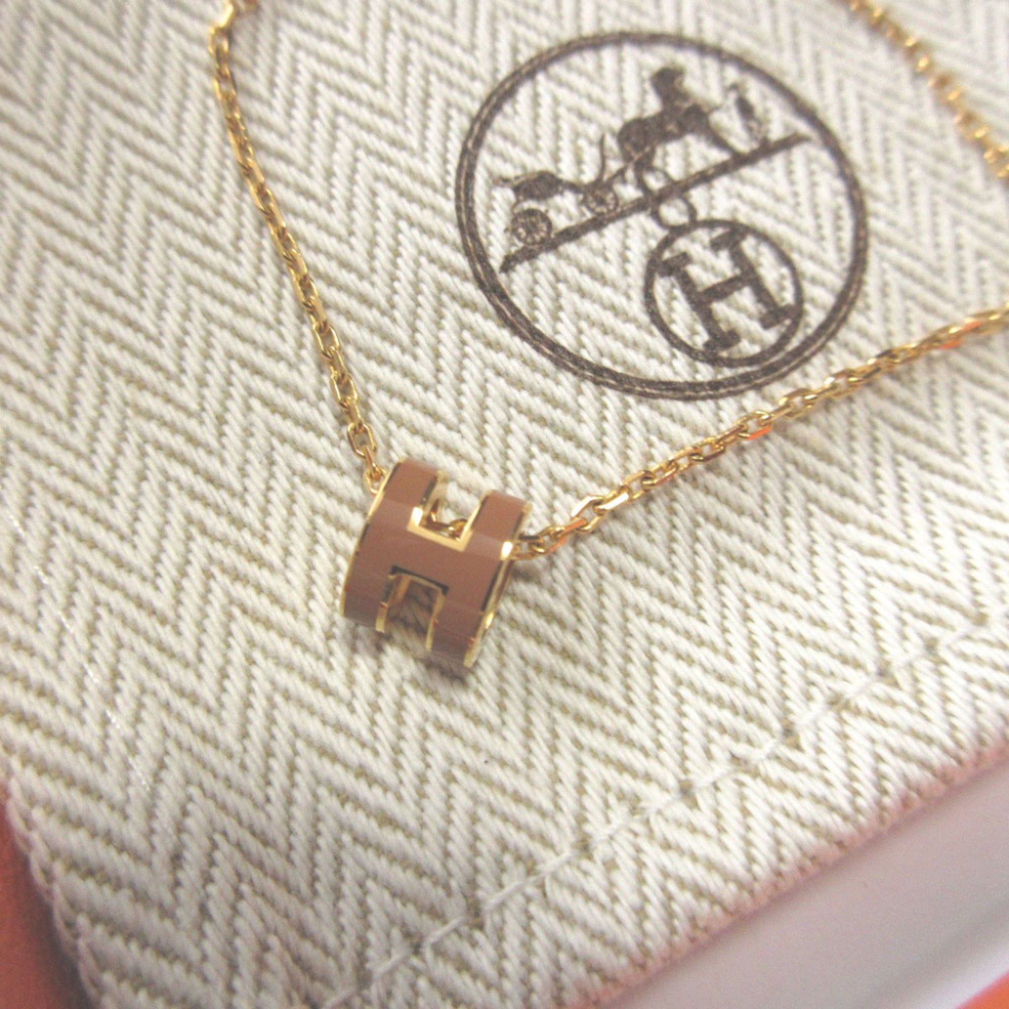 Hermes Like new Hermes Pop Ash Mini Metal New Gold Necklace 0508 Size ONE SIZE - 3 Thumbnail