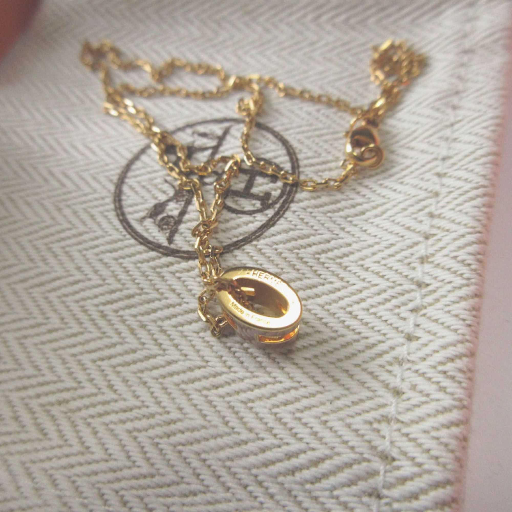 Hermes Like new Hermes Pop Ash Mini Metal New Gold Necklace 0508 Size ONE SIZE - 4 Thumbnail