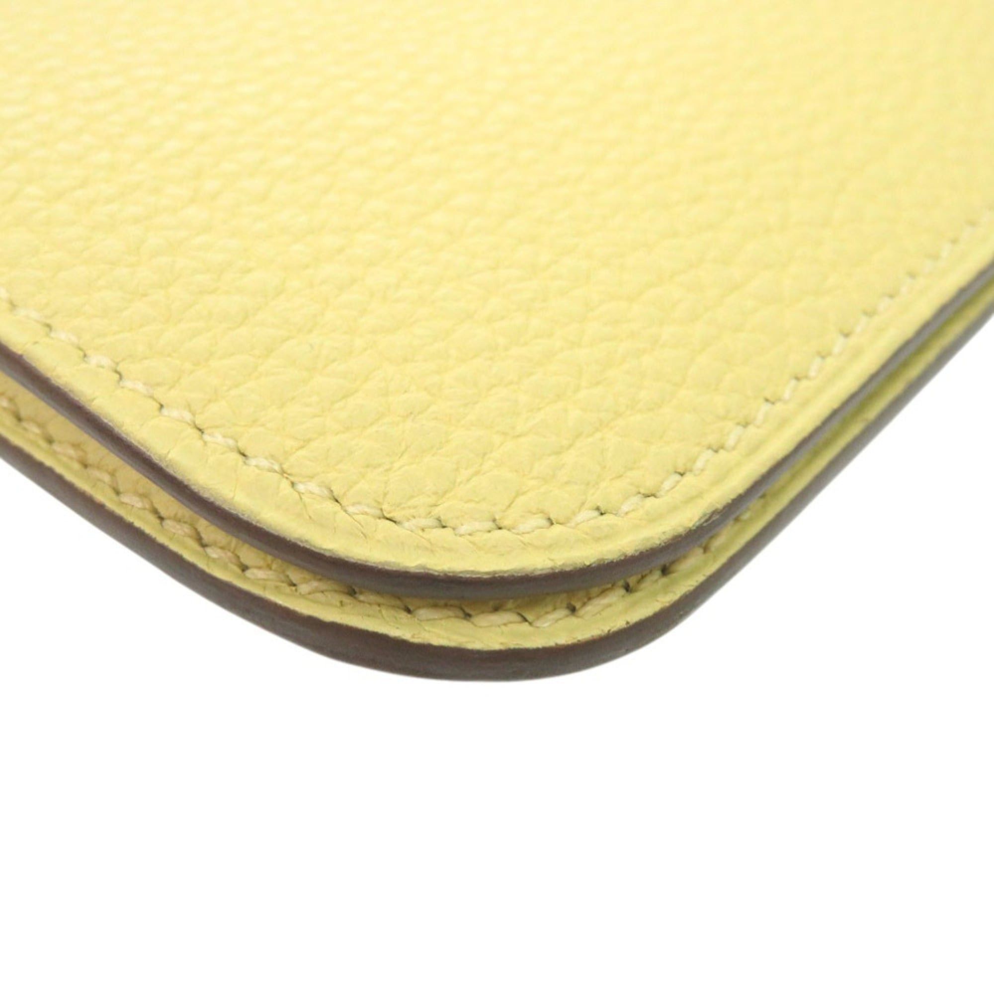 Hermes Hermes Excellent condition Hermès Dogon Long Wallet, Togo Jaune Poussin, T stamp, 1041 Size ONE SIZE - 7 Thumbnail