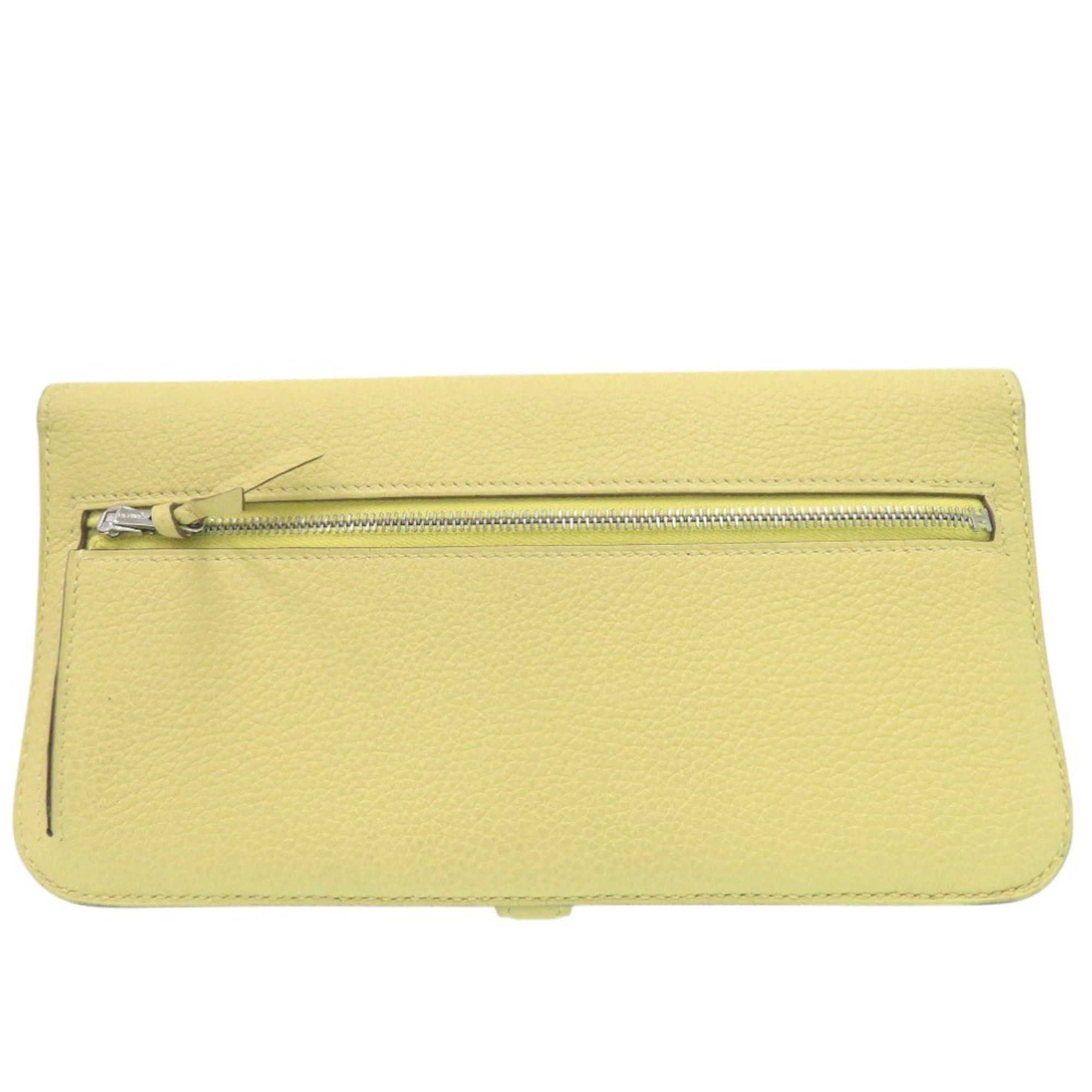 Hermes Hermes Excellent condition Hermès Dogon Long Wallet, Togo Jaune Poussin, T stamp, 1041 Size ONE SIZE - 2 Thumbnail