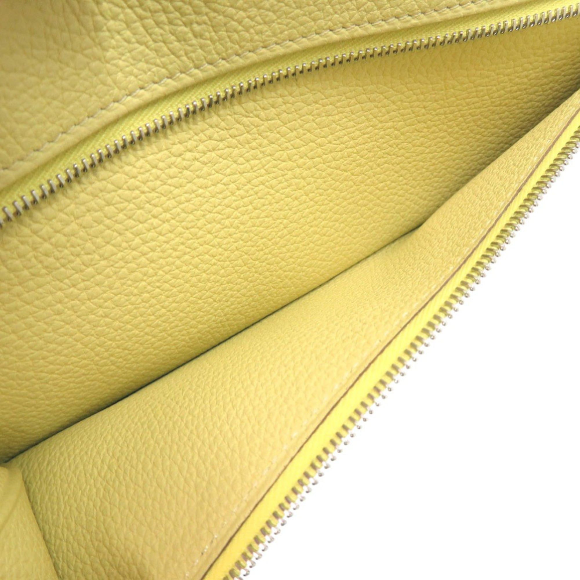 Hermes Hermes Excellent condition Hermès Dogon Long Wallet, Togo Jaune Poussin, T stamp, 1041 Size ONE SIZE - 6 Thumbnail