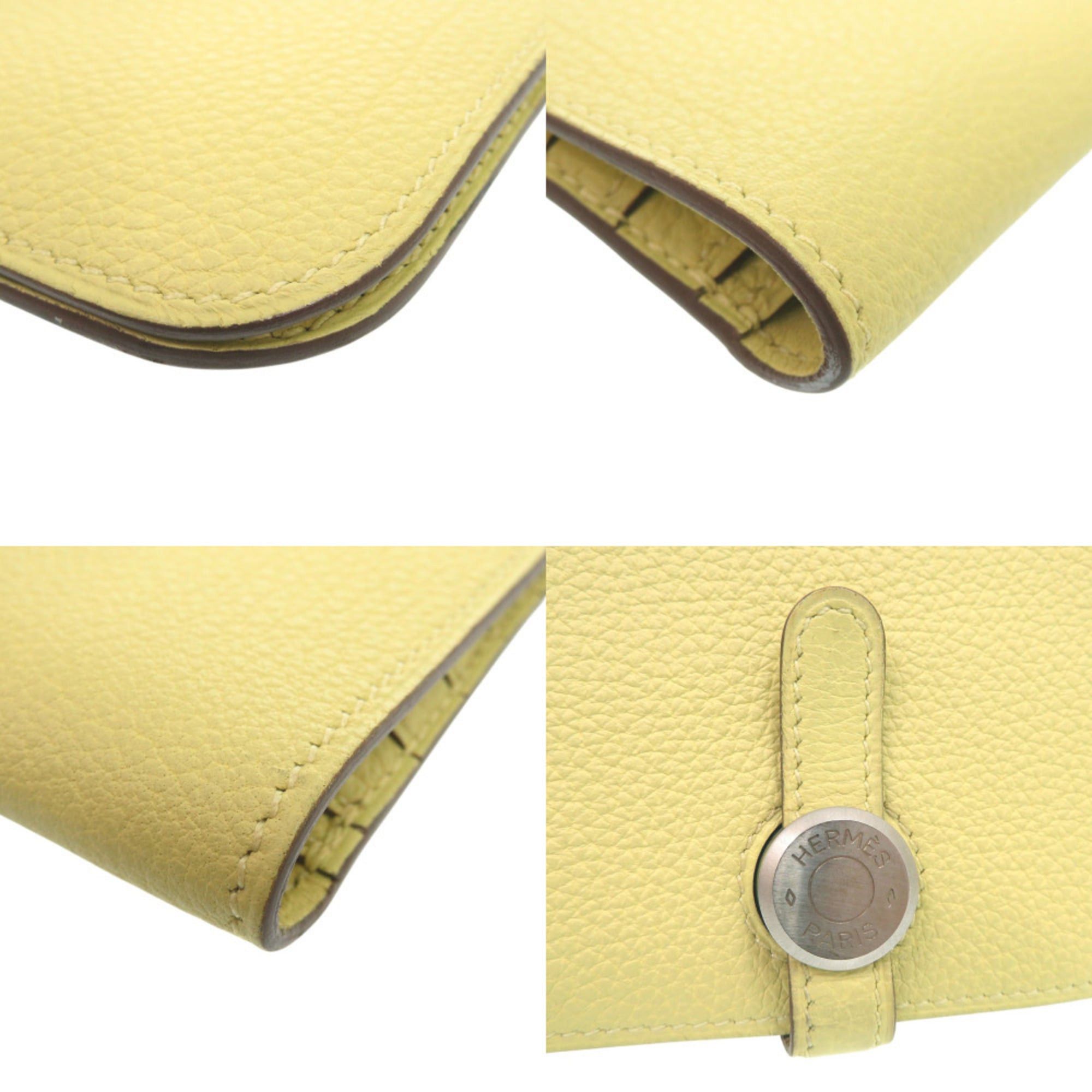 Hermes Hermes Excellent condition Hermès Dogon Long Wallet, Togo Jaune Poussin, T stamp, 1041 Size ONE SIZE - 8 Thumbnail
