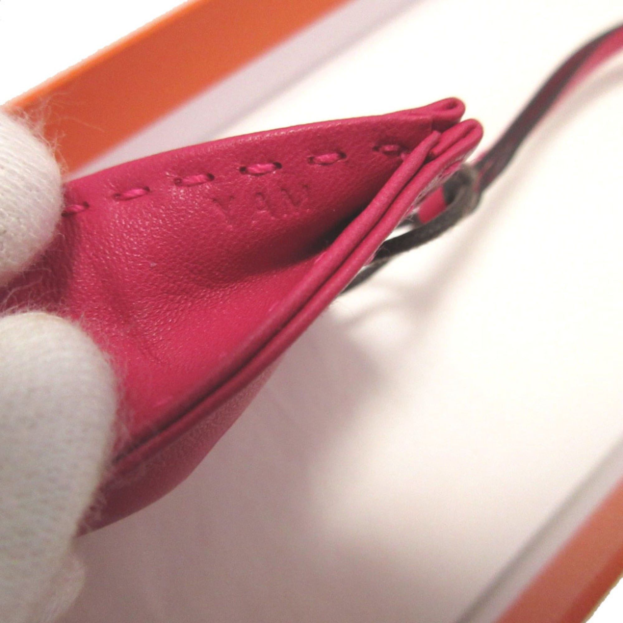Hermes Hermes Excellent condition Hermès Sac Orange Anue Milo Y stamp (2020 model) Rose Mexico keychain bag charm 0491 Size ONE SIZE - 4 Thumbnail