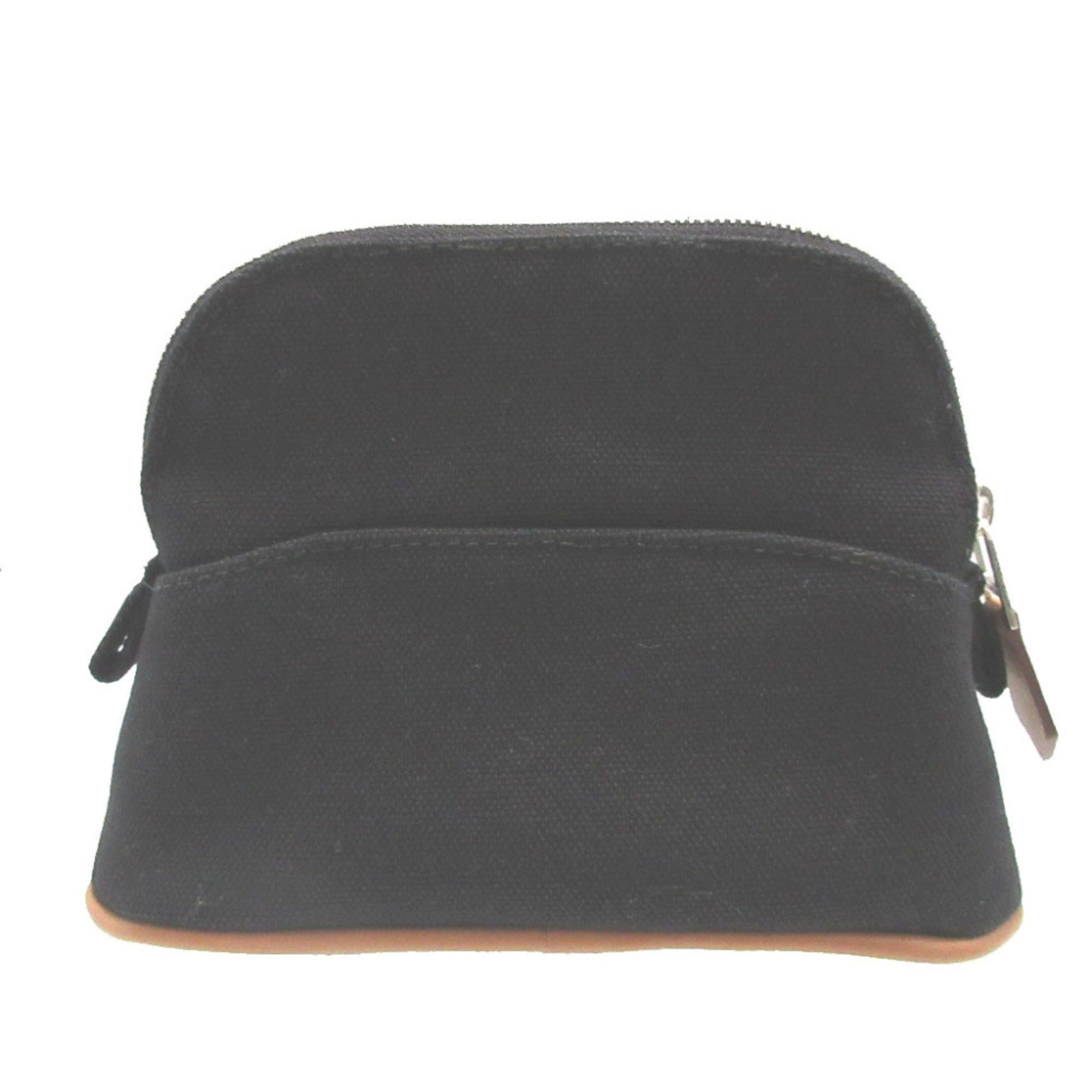 Hermes Excellent condition Hermès Bolide Mini Pouch, Black Cotton, 0532 Size ONE SIZE - 2 Thumbnail
