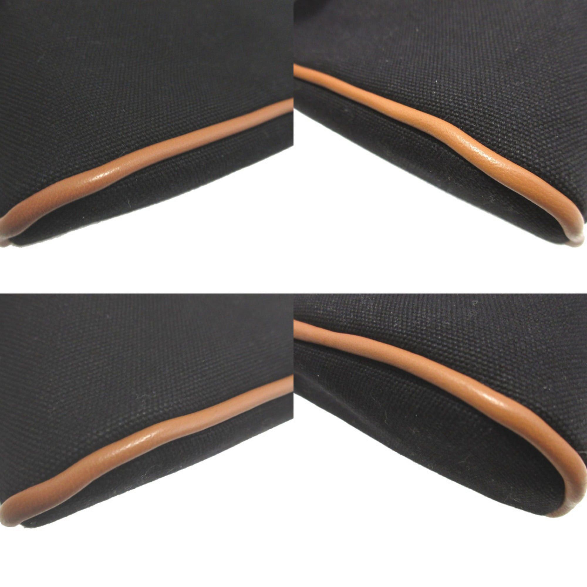 Hermes Excellent condition Hermès Bolide Mini Pouch, Black Cotton, 0532 Size ONE SIZE - 6 Thumbnail
