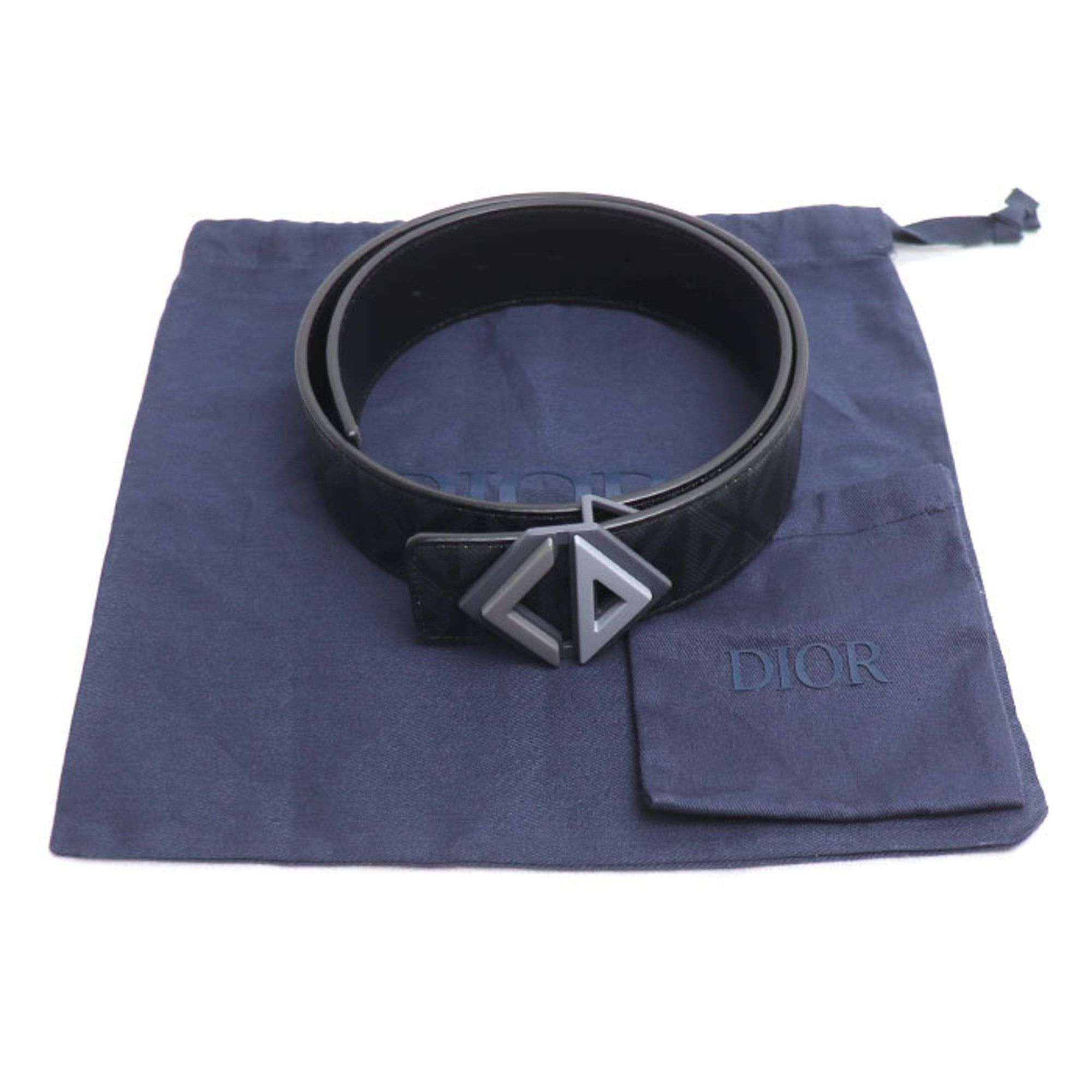 Dior Christian Dior Dior CD Diamond Belt Black 70/28 Unisex Size ONE SIZE - 7 Thumbnail