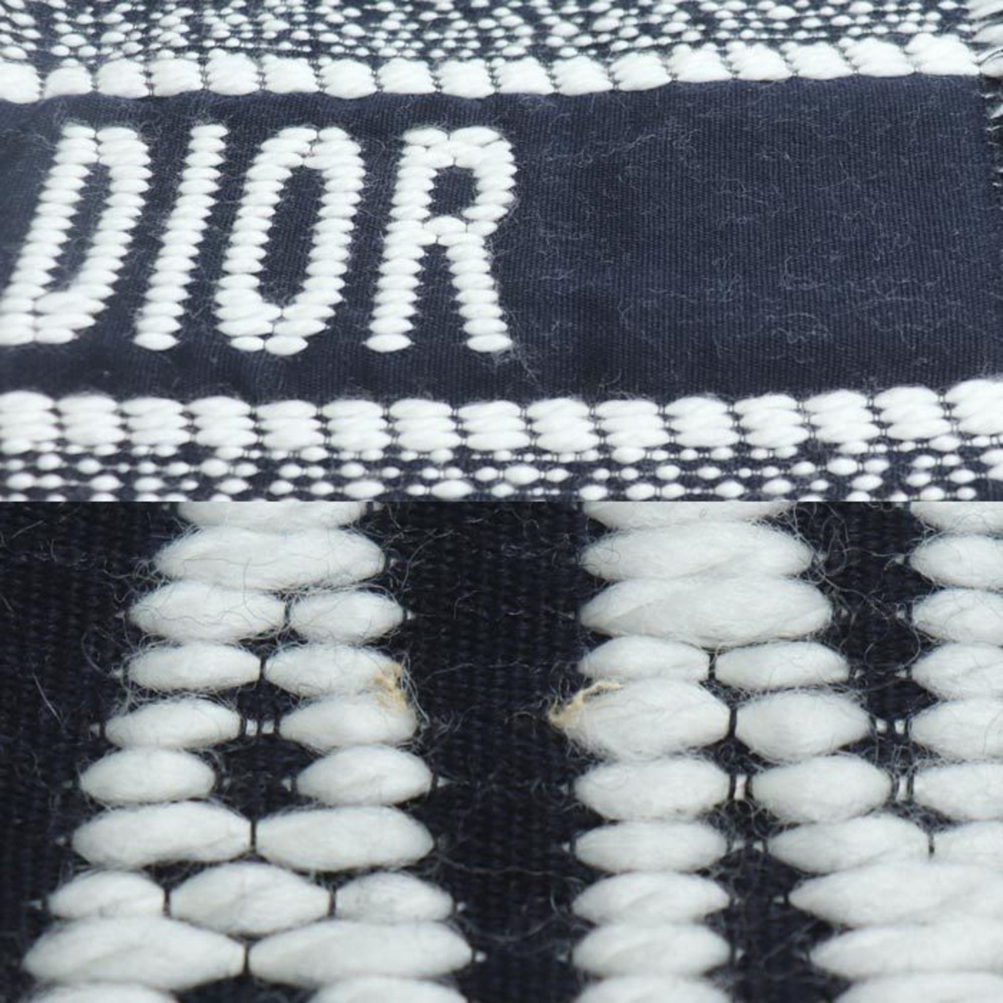 Dior Christian Dior Dior Logo Oblique Big Scarf, Navy, 31CDO301IXGS, Women's Size ONE SIZE - 5 Thumbnail