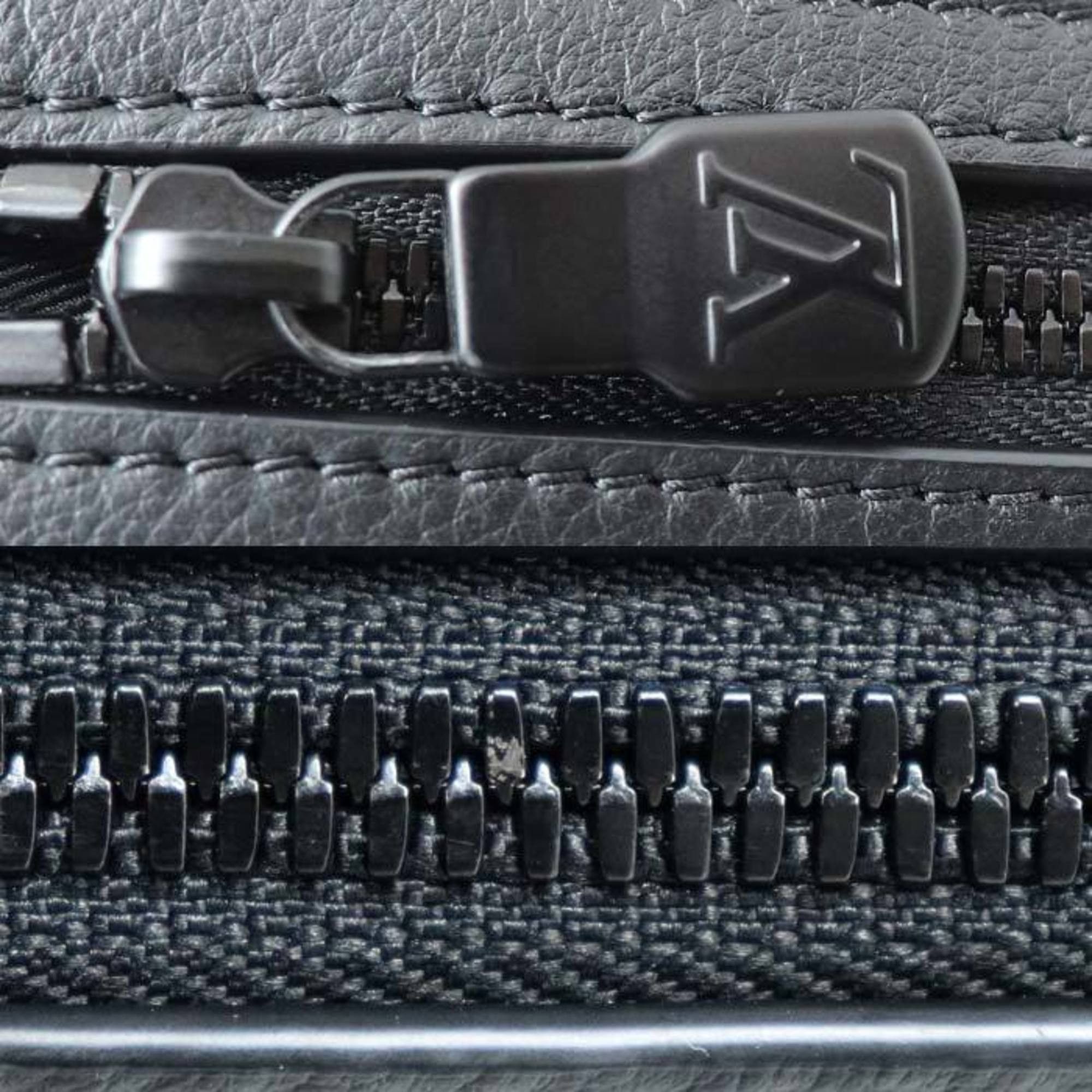 Louis Vuitton Louis Vuitton Helmet Bag Handbag Monogram Shadow Black M46554 Unisex Size ONE SIZE - 6 Thumbnail