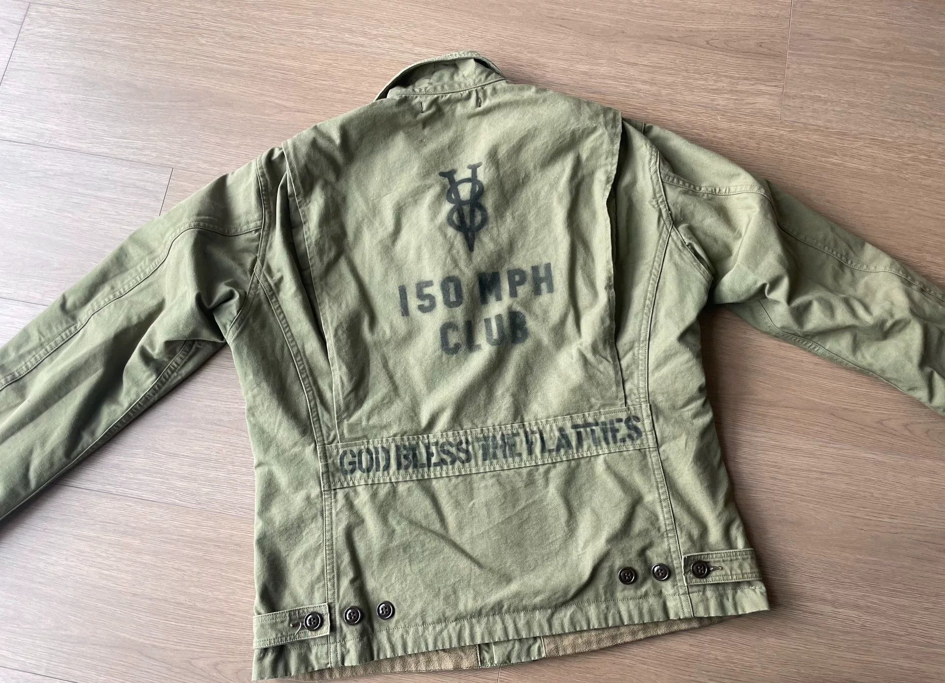 Freewheelers Freewheelers V8 150 MPH CLUB Military Jacket Size US M / EU 48-50 / 2 - 4 Thumbnail