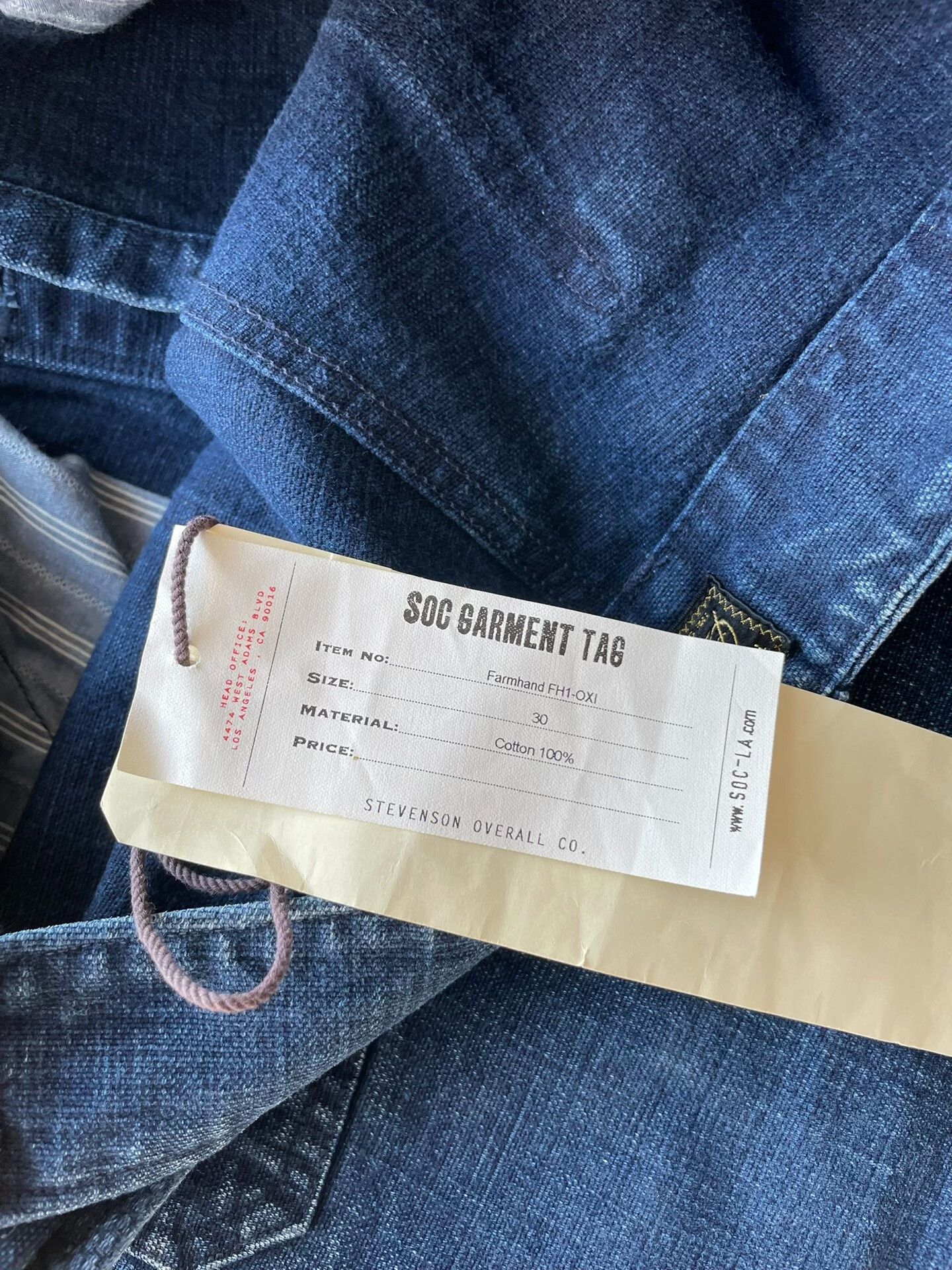 Stevenson Overall Co. Blue Dyed Vintage Work Pants Size US 30 / EU 46 - 7 Thumbnail